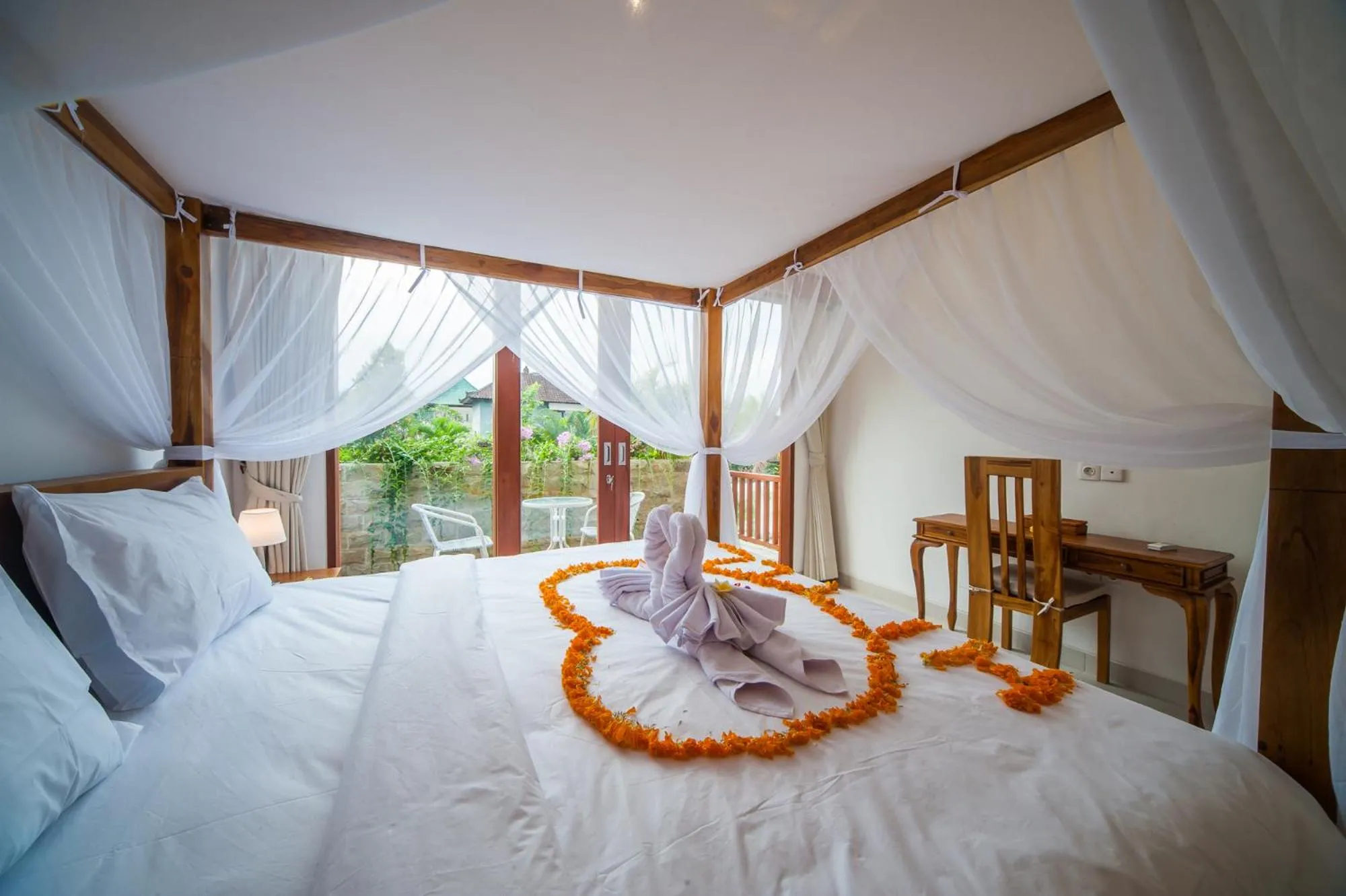 Bed in Villa Ubud Hill