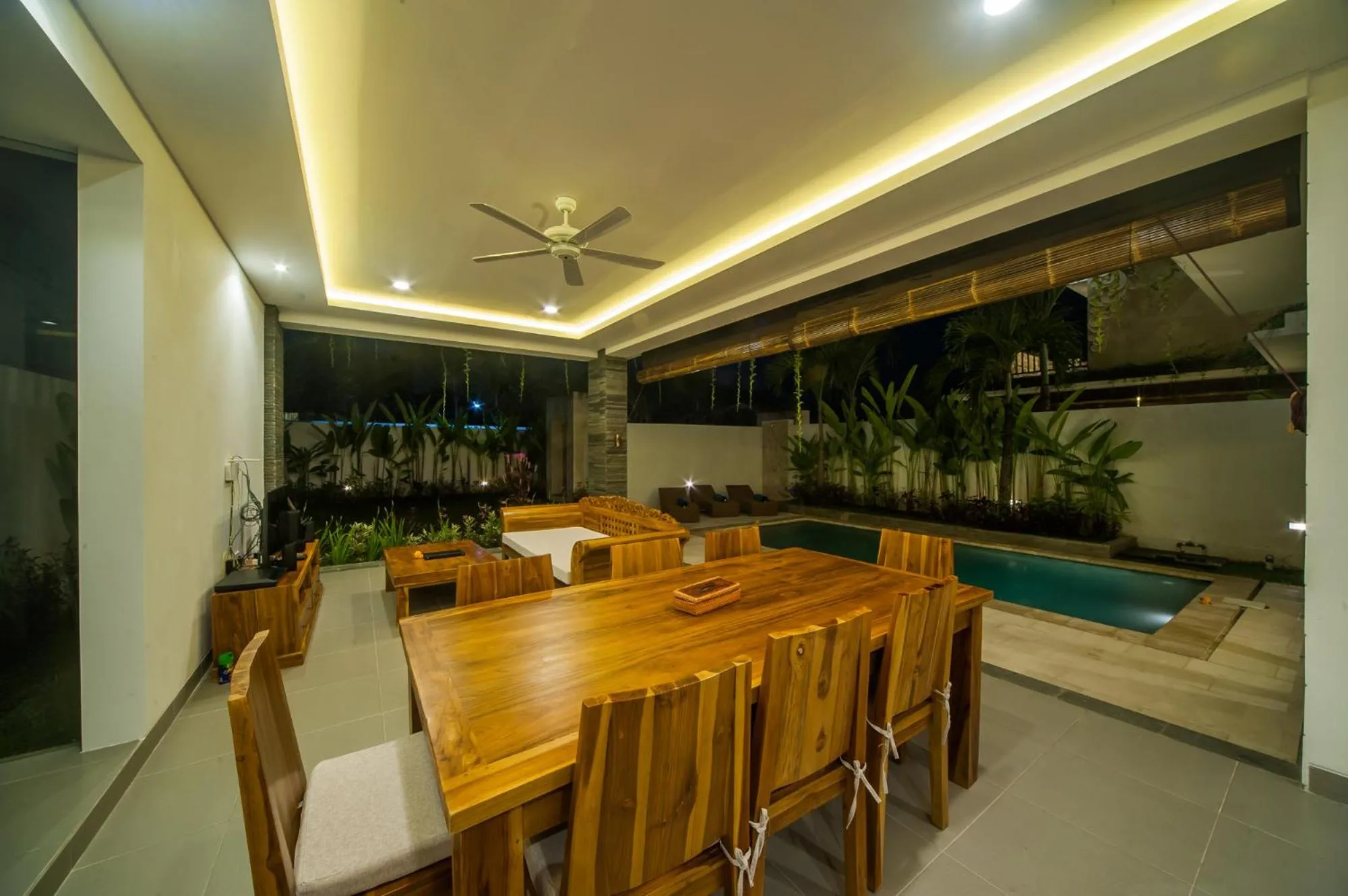 Seating area in Villa Ubud Hill