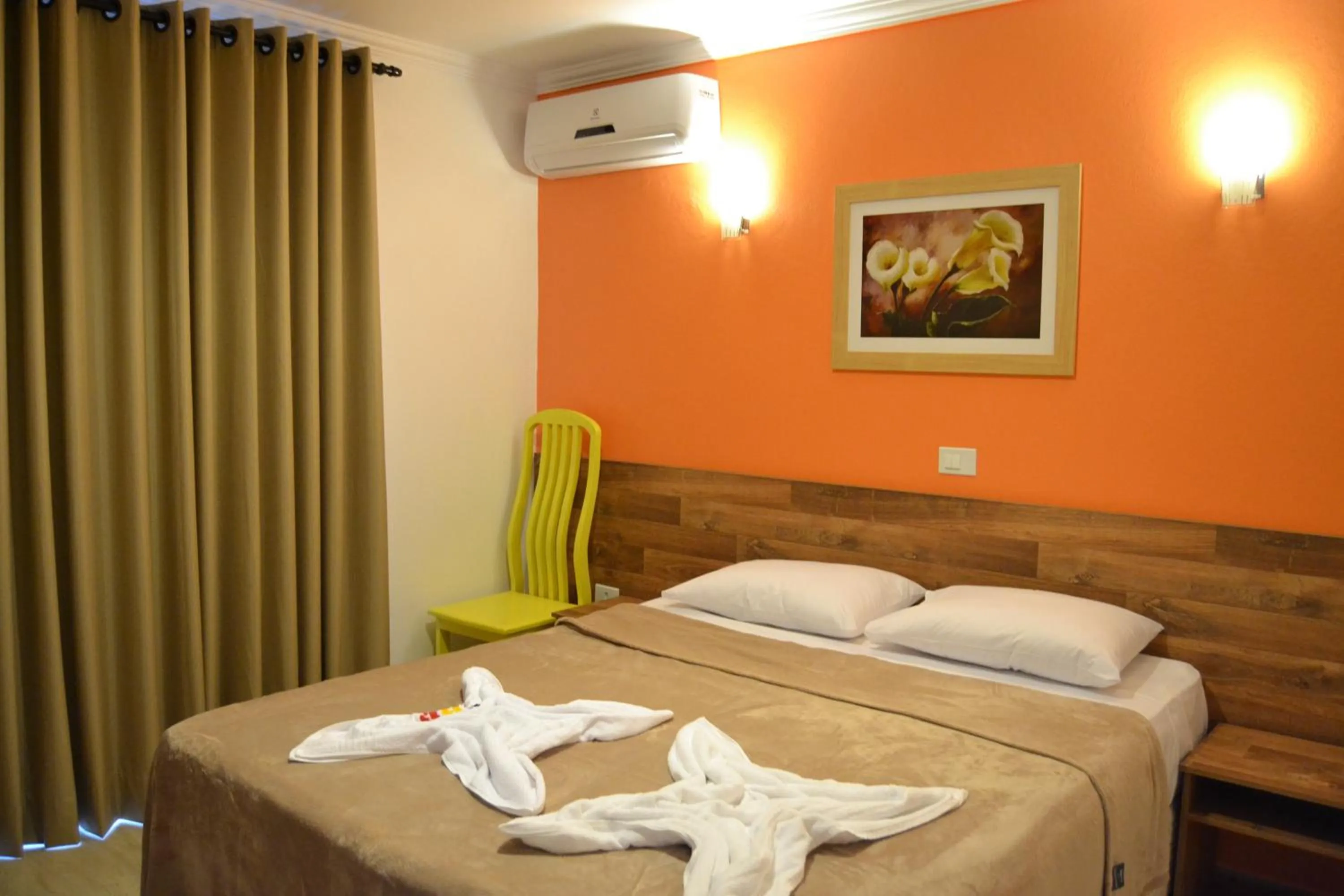 Bed in Pousada Beija Flores