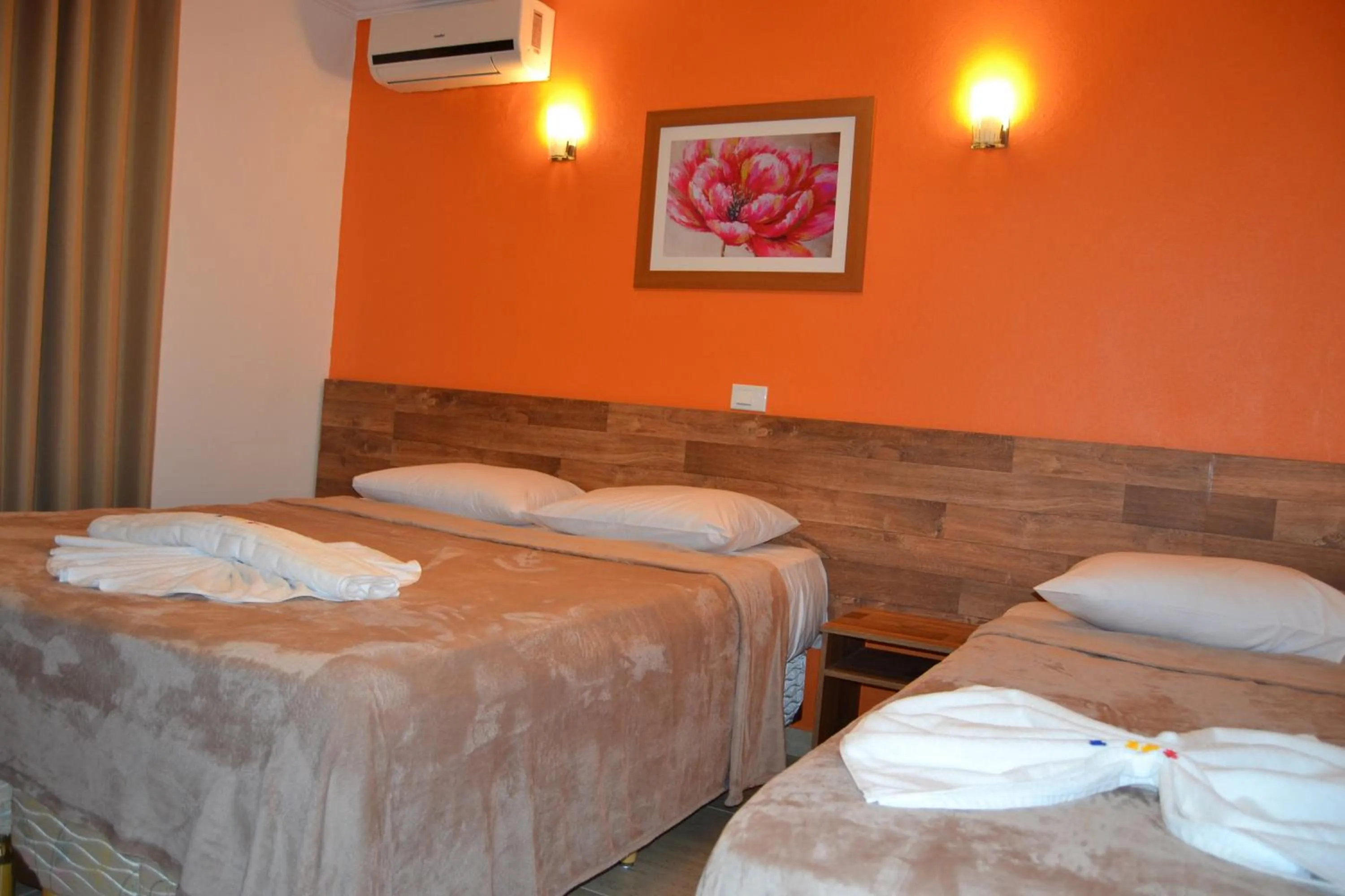 Bed in Pousada Beija Flores