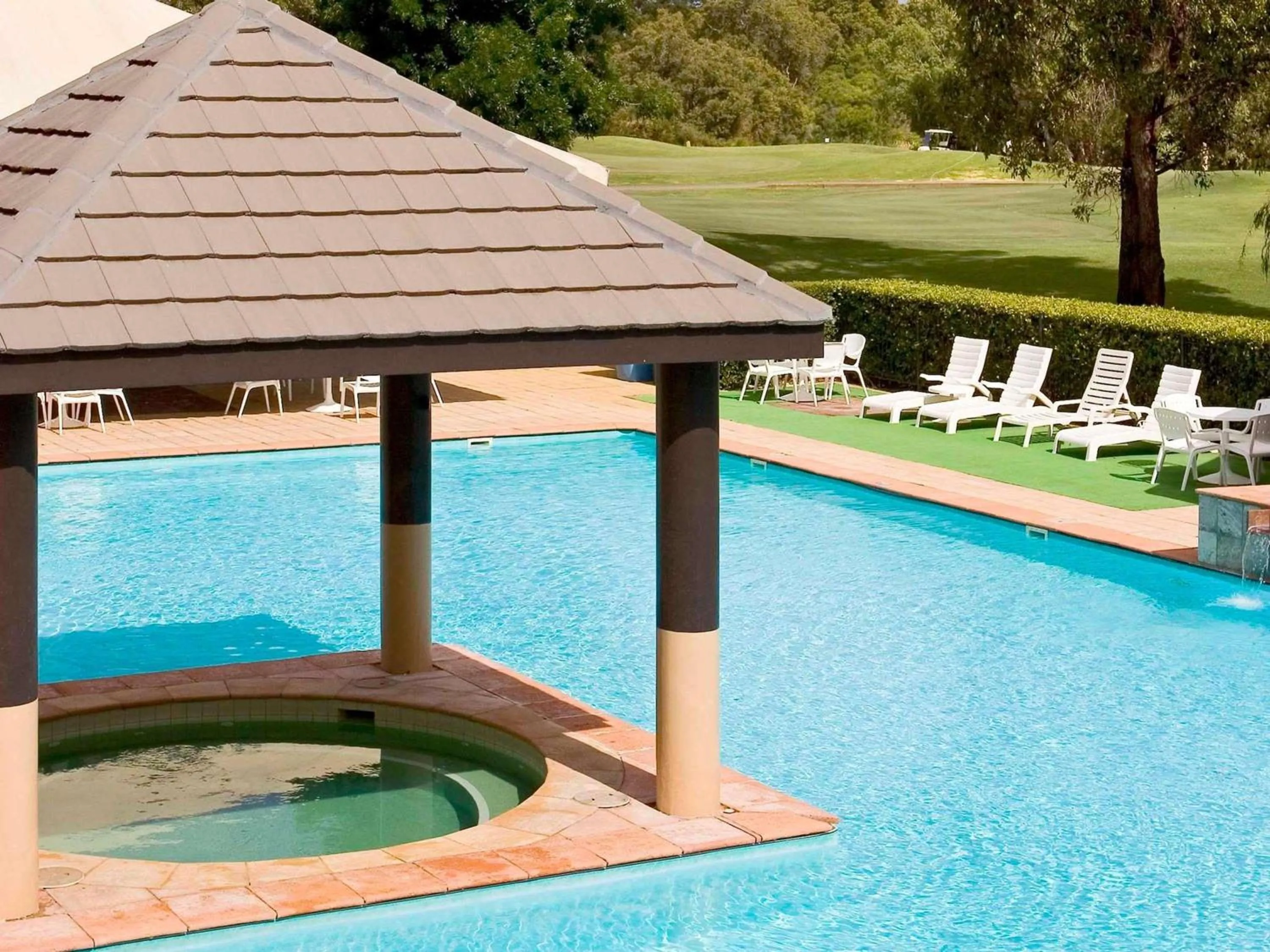 Pool view in Novotel Vines Resort Swan Valley