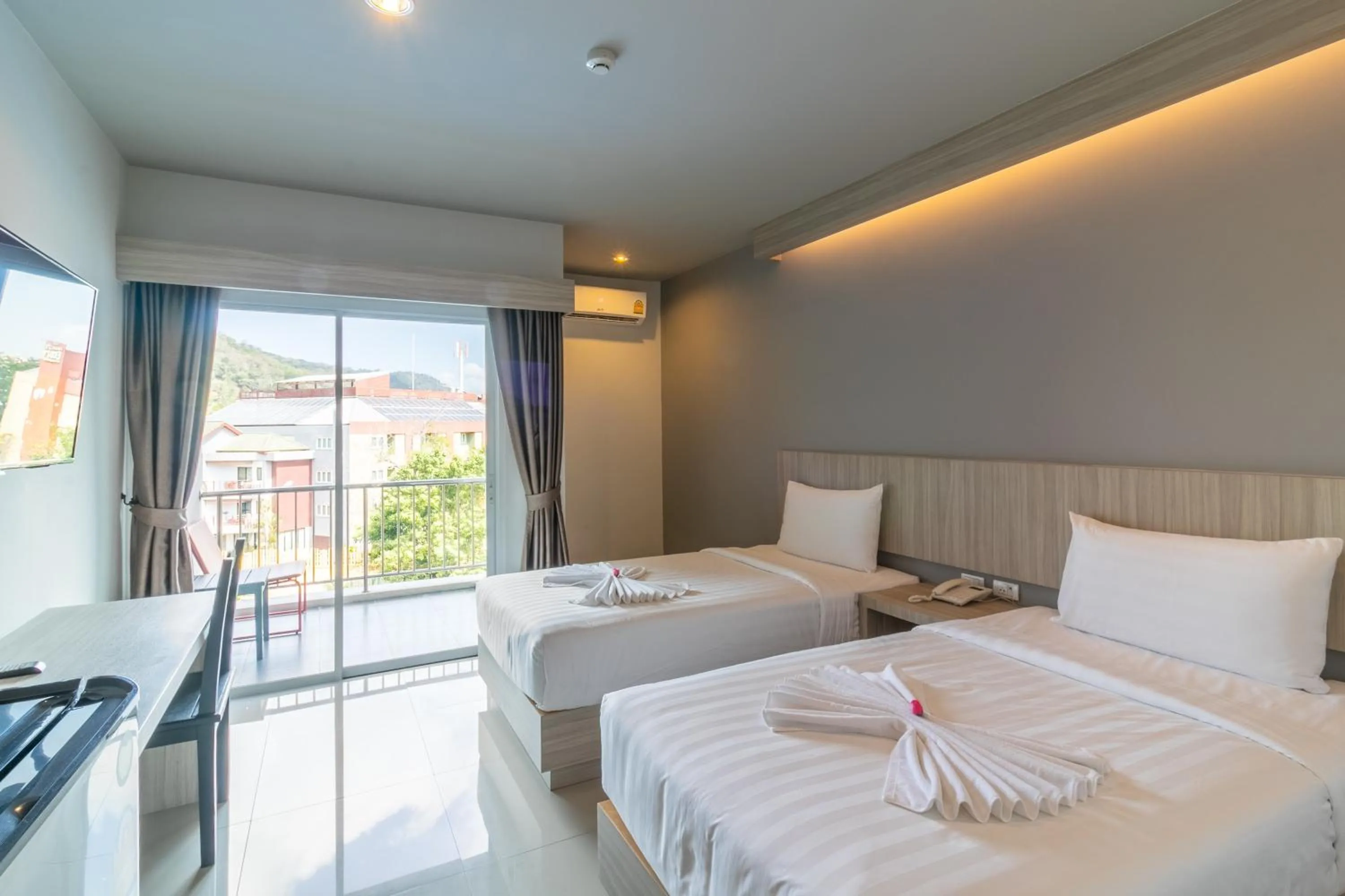 Bed in Carpio Hotel Phuket