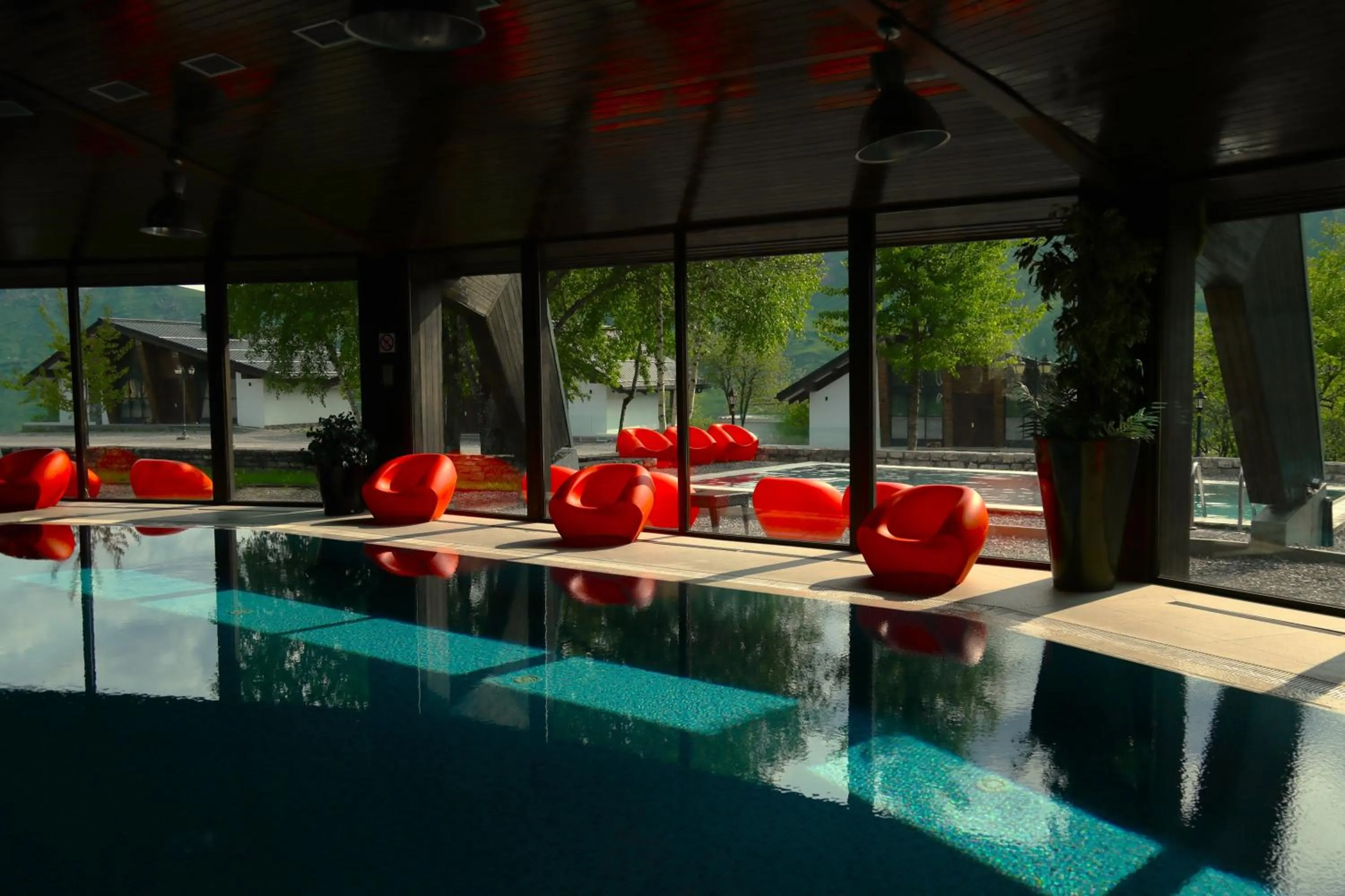 Pool view in Marco Polo Hotel Gudauri