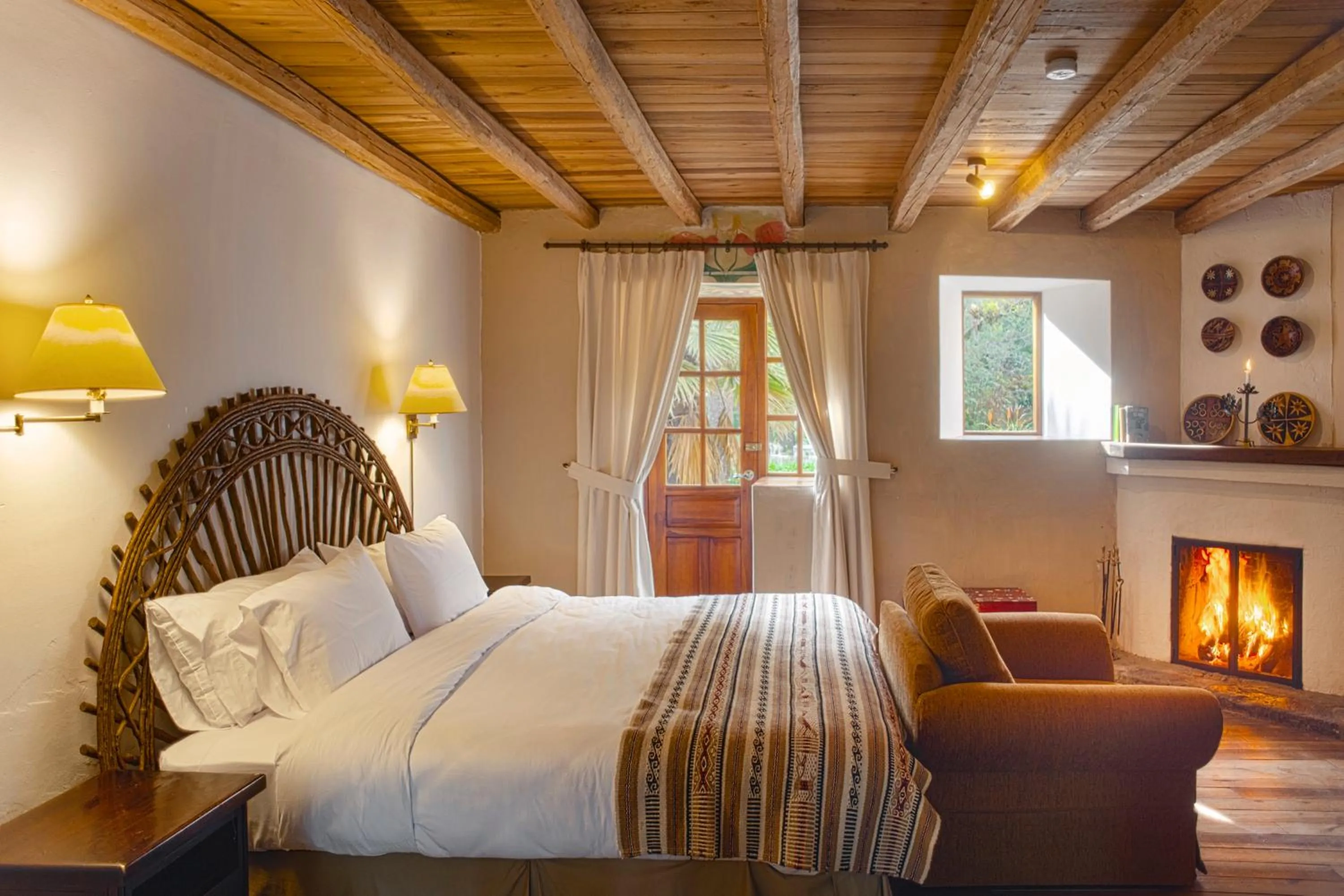 Bed in Hacienda Cusin