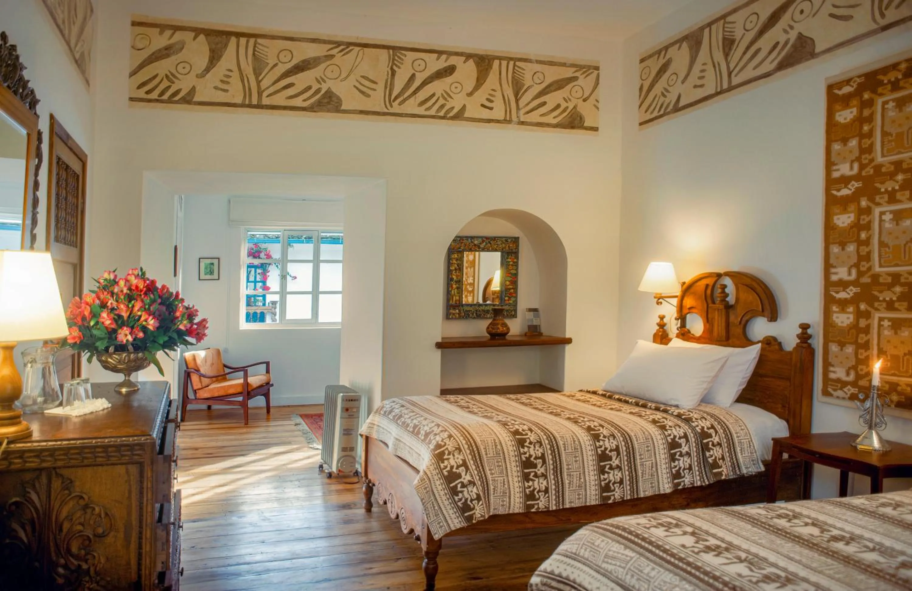 Bed in Hacienda Cusin