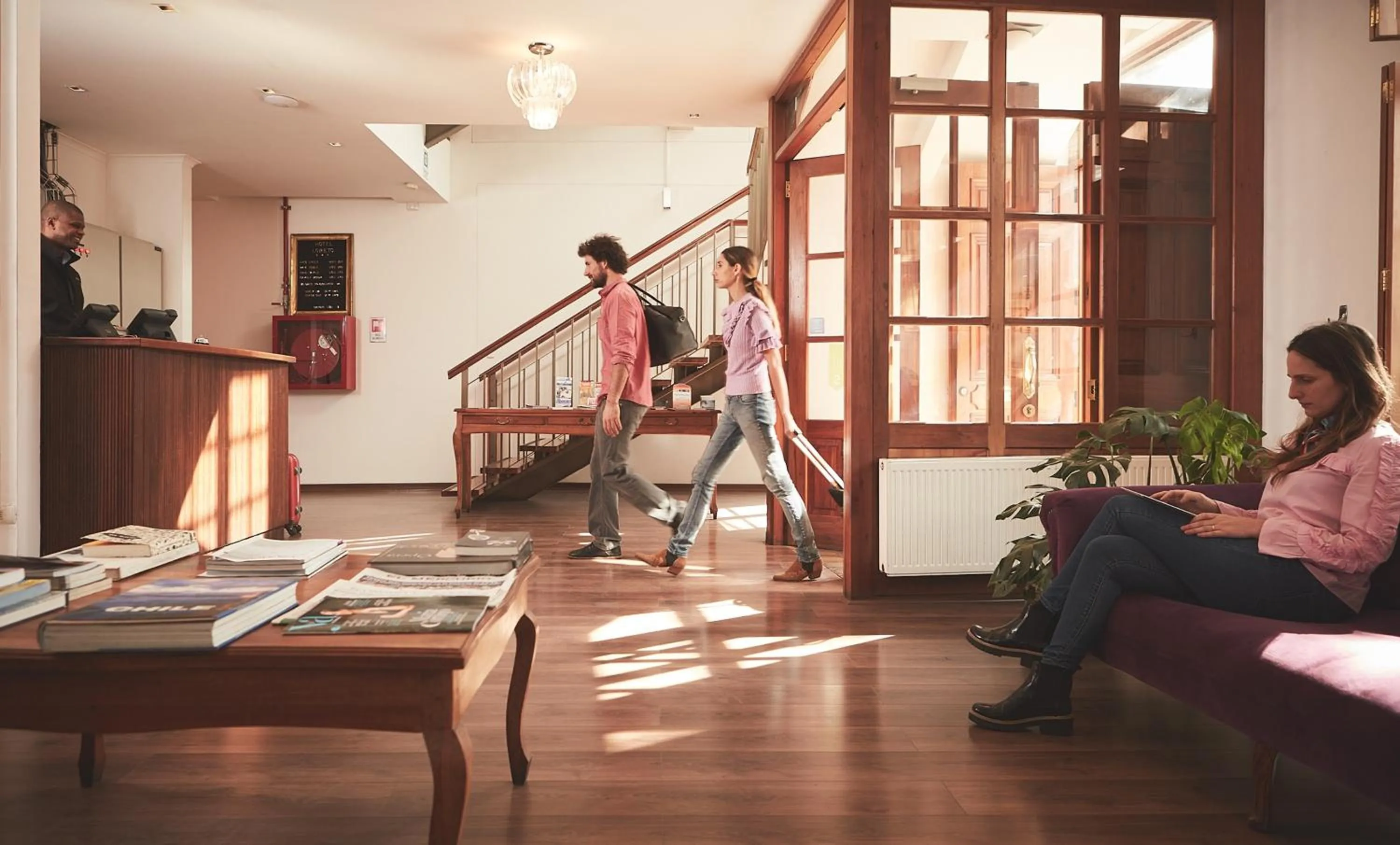 Lobby or reception in Hotel Loreto