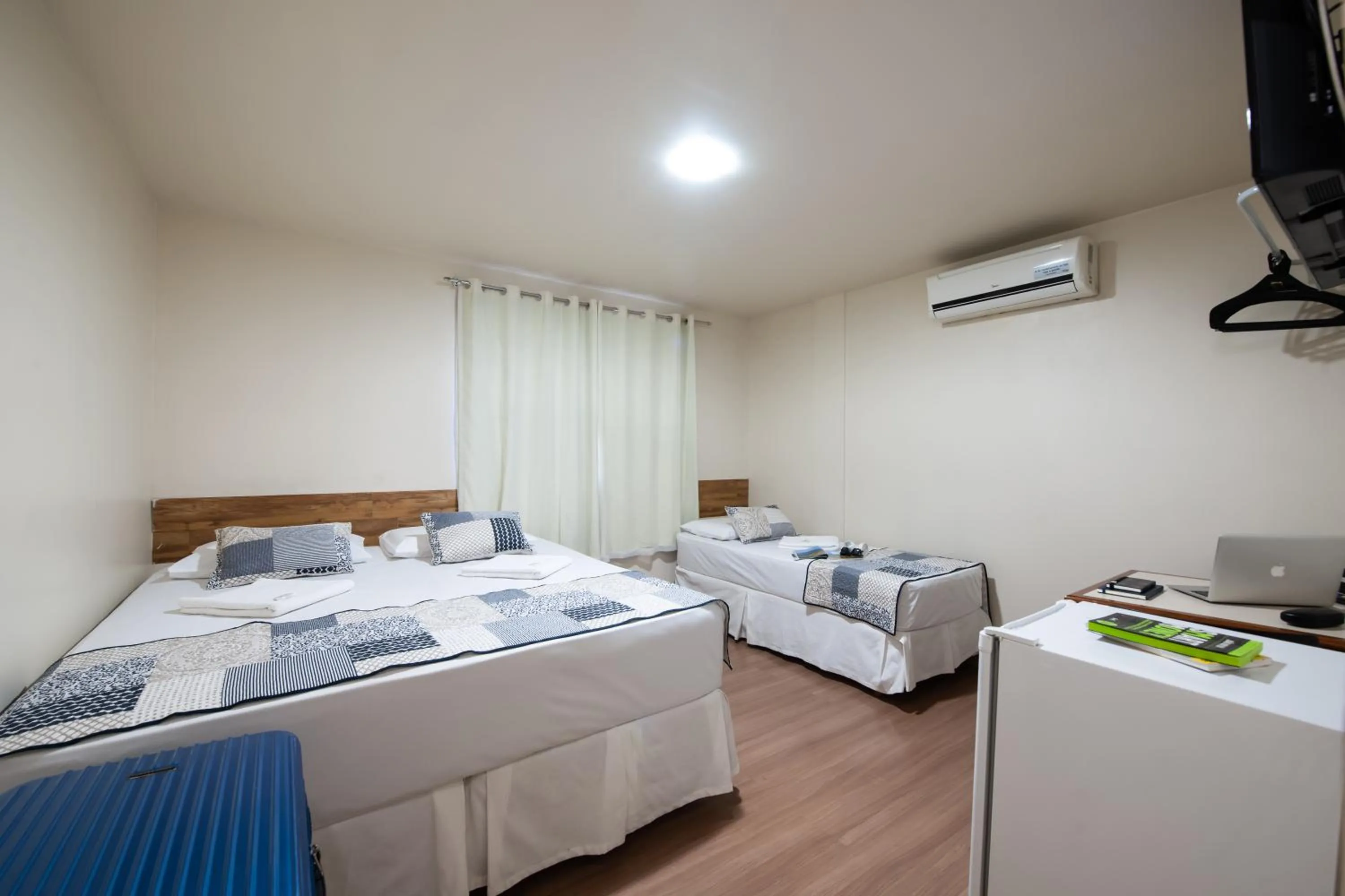 Bed in Hotel Pouso Alegre