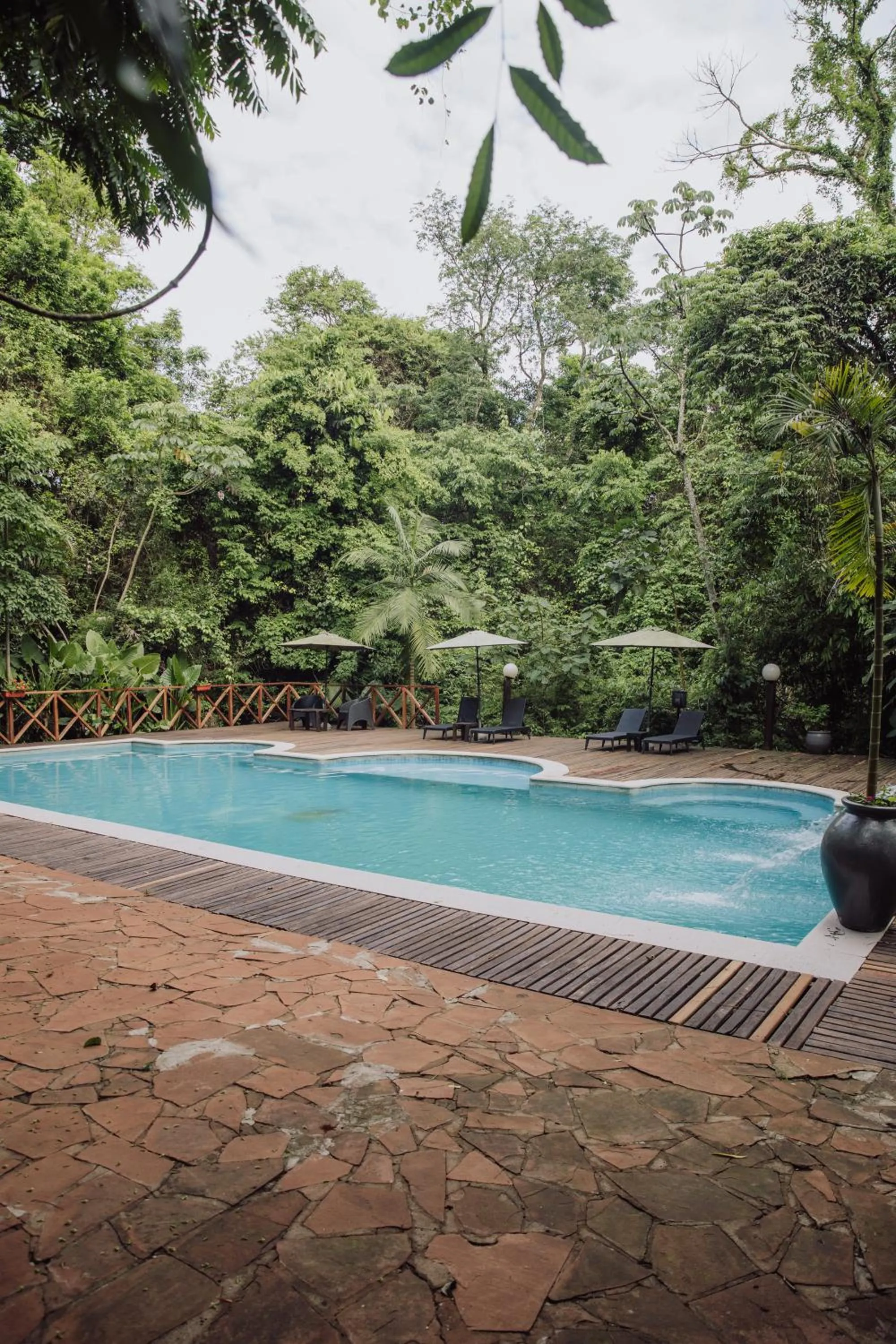 Swimming pool in Tierra Guaraní Lodge