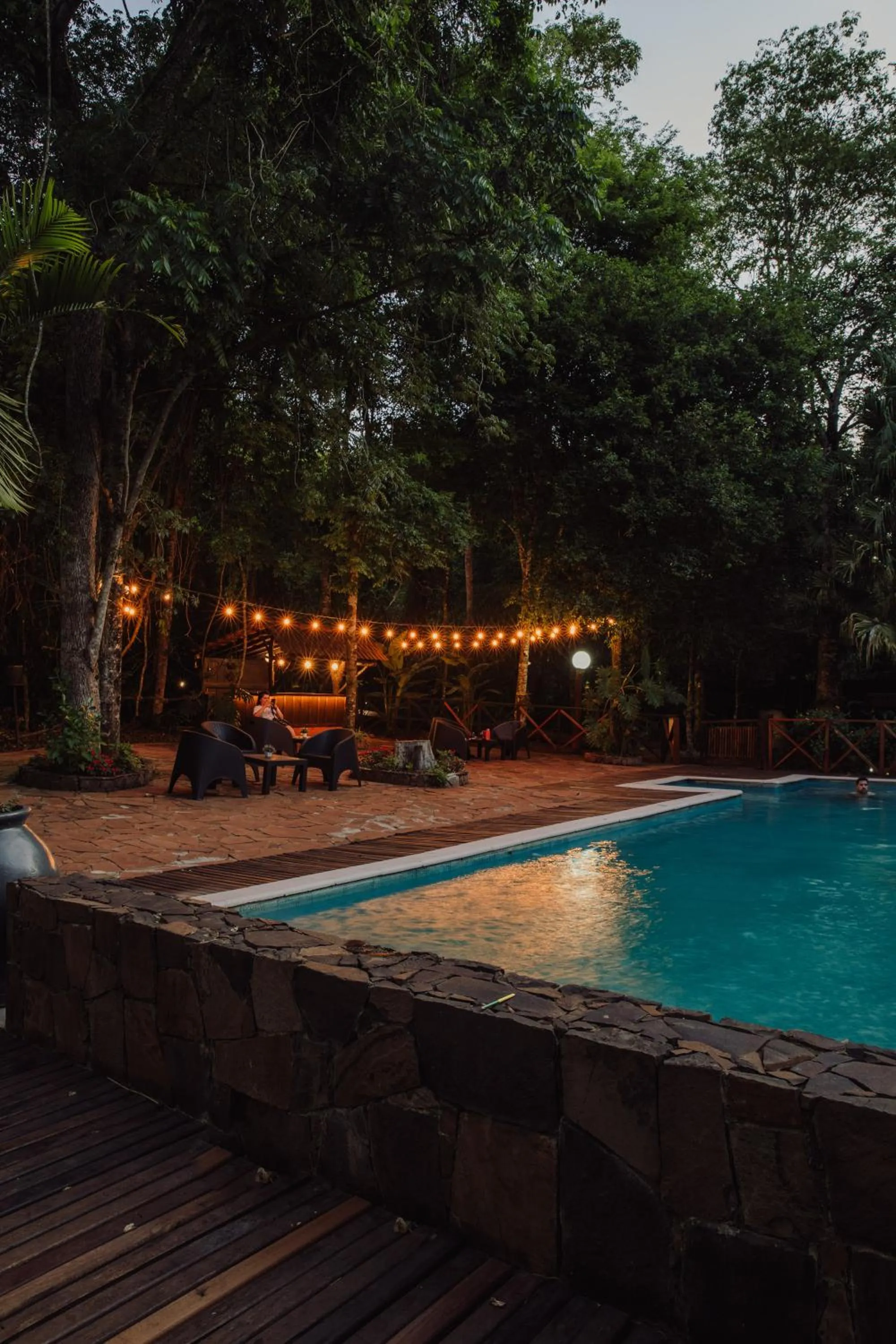 Swimming pool in Tierra Guaraní Lodge
