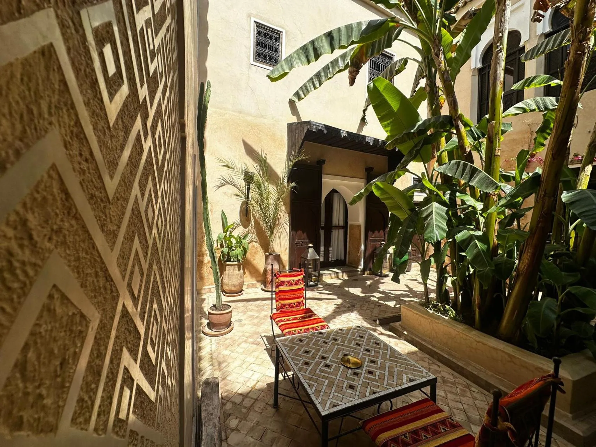 Garden view in Riad Bamileke