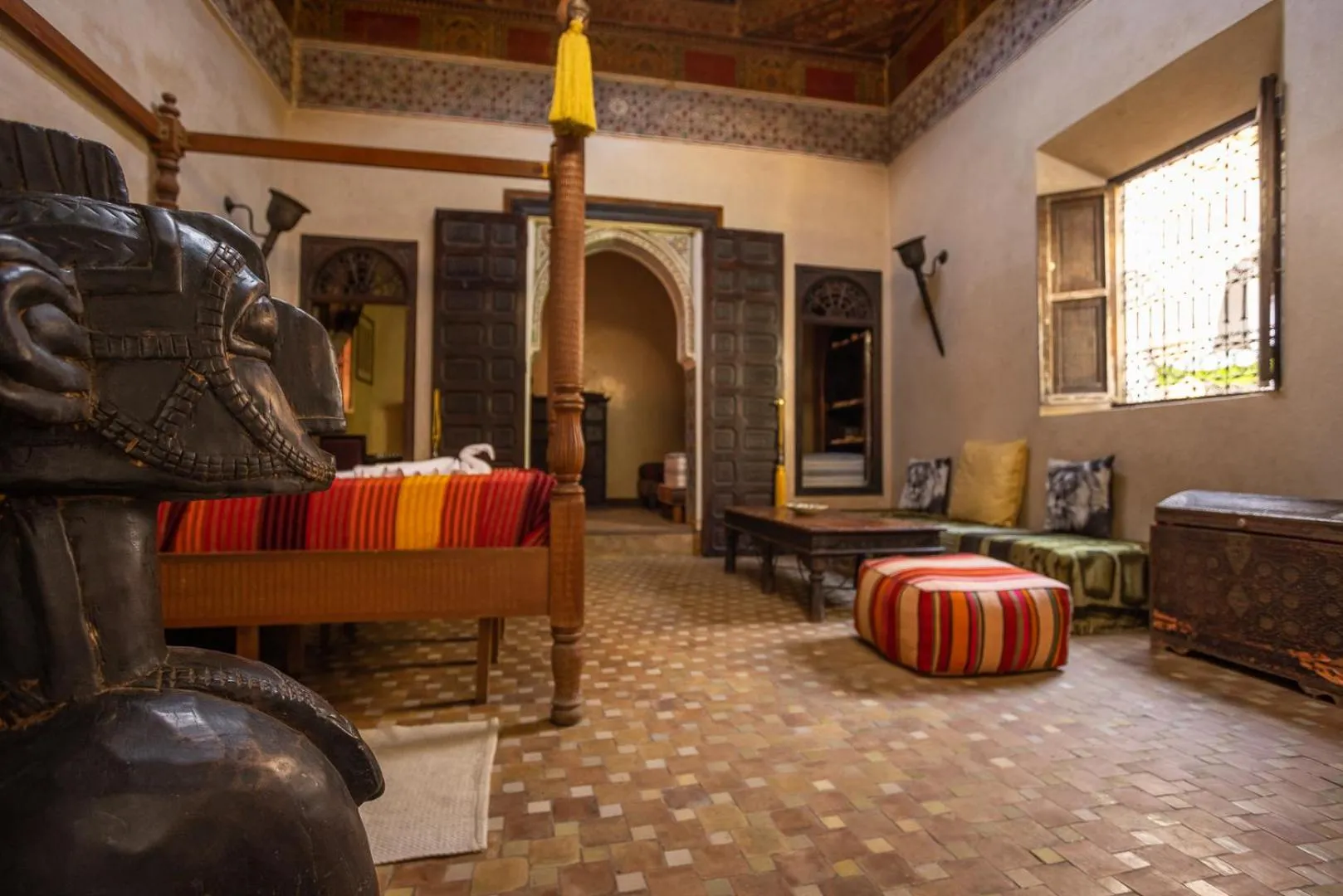 Bedroom in Riad Bamileke