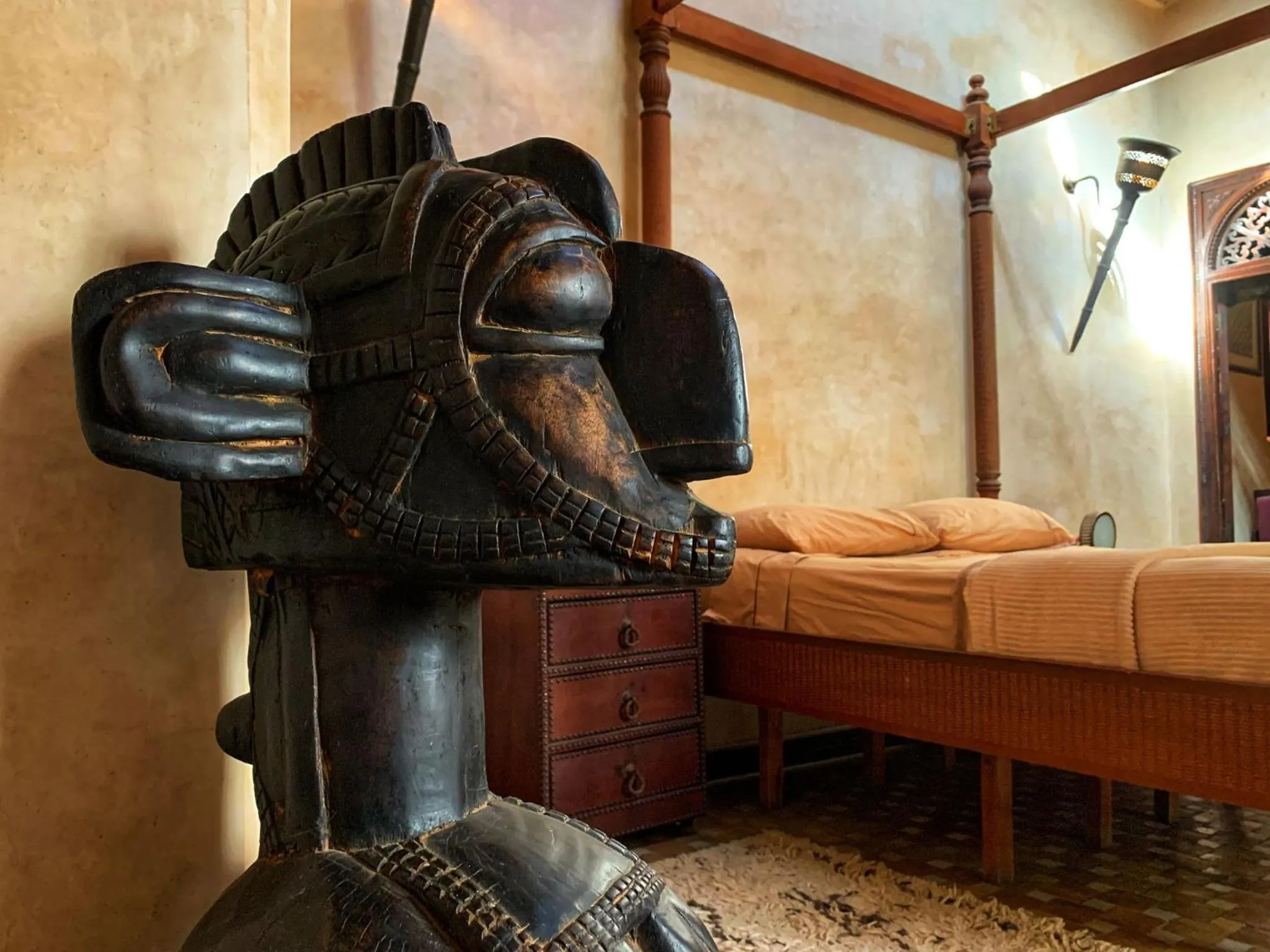 Bedroom, Bed in Riad Bamileke