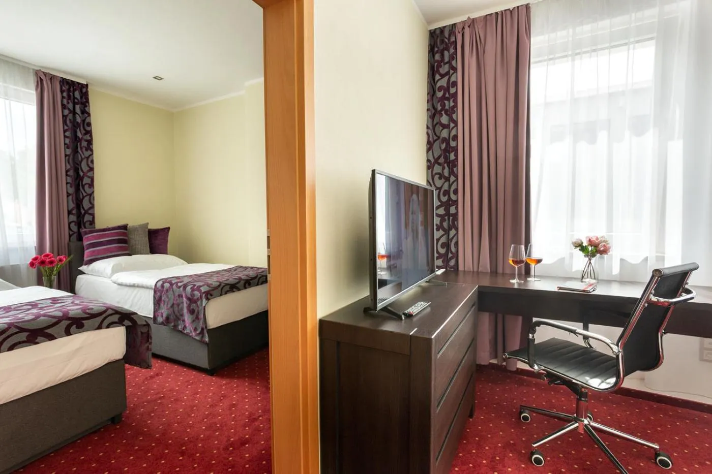 Bed in Hotel Na Vývoji