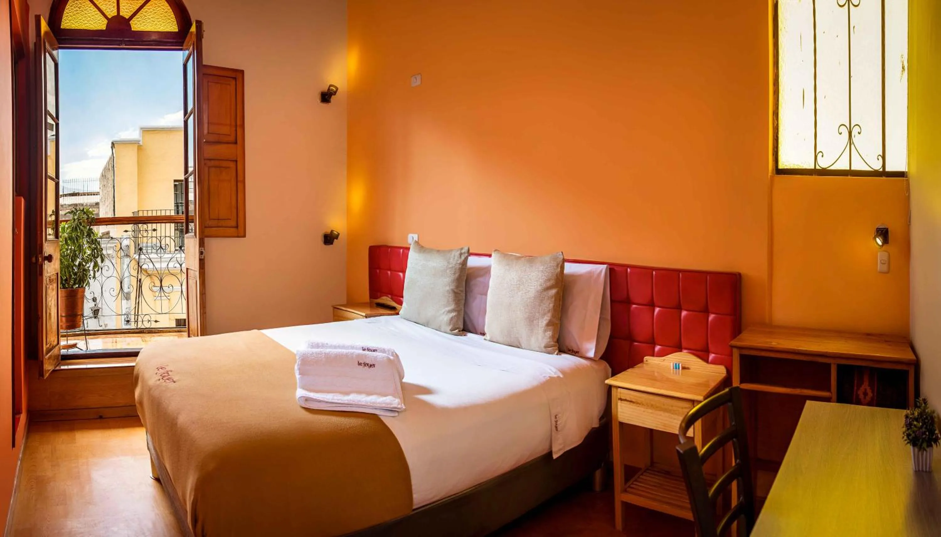 Balcony/Terrace, Bed in Le Foyer Arequipa