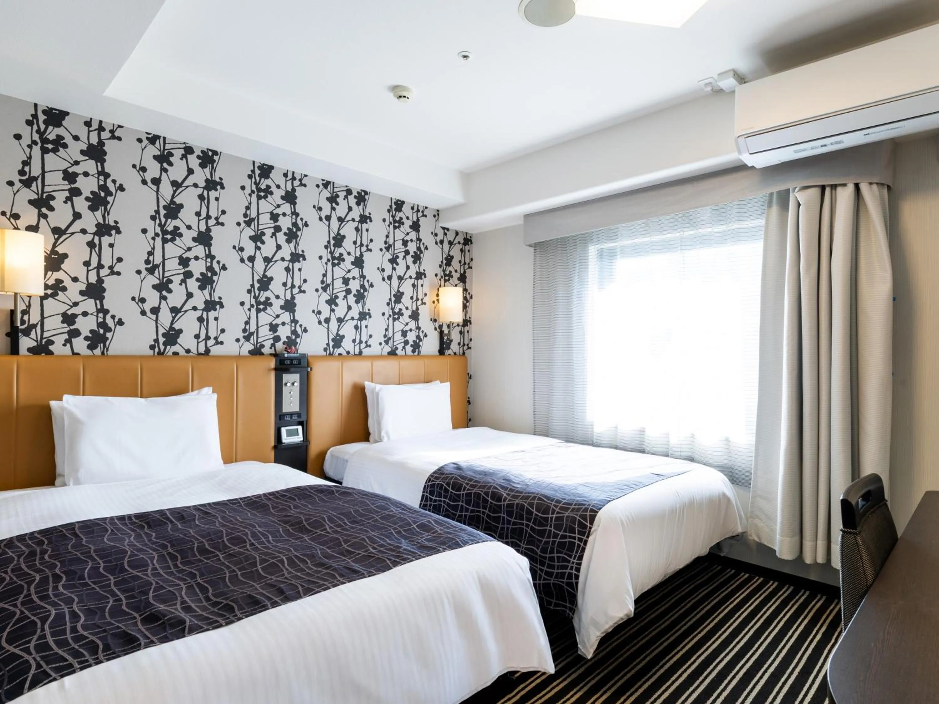 Bed in APA Hotel Namba Shinsaibashi