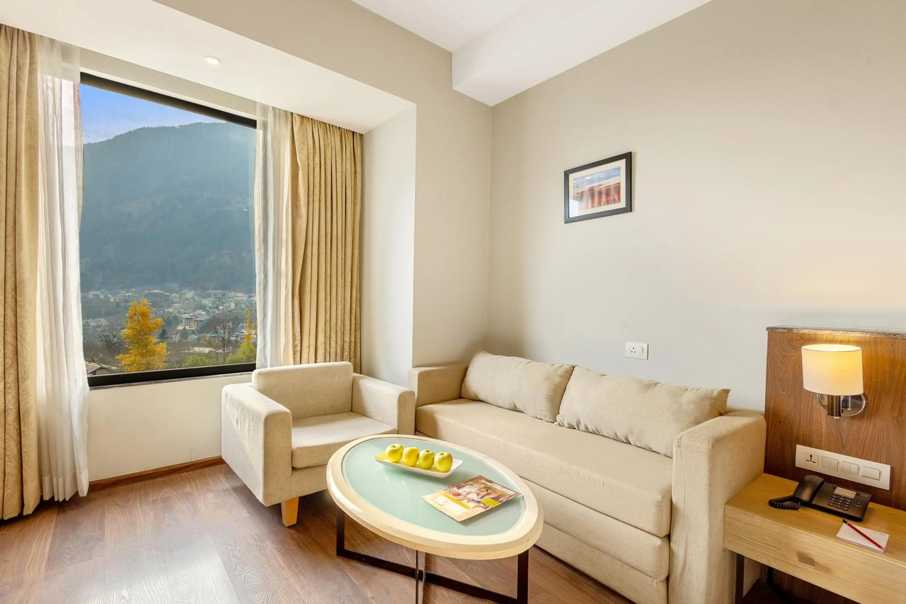 Seating area in Sterling Manali