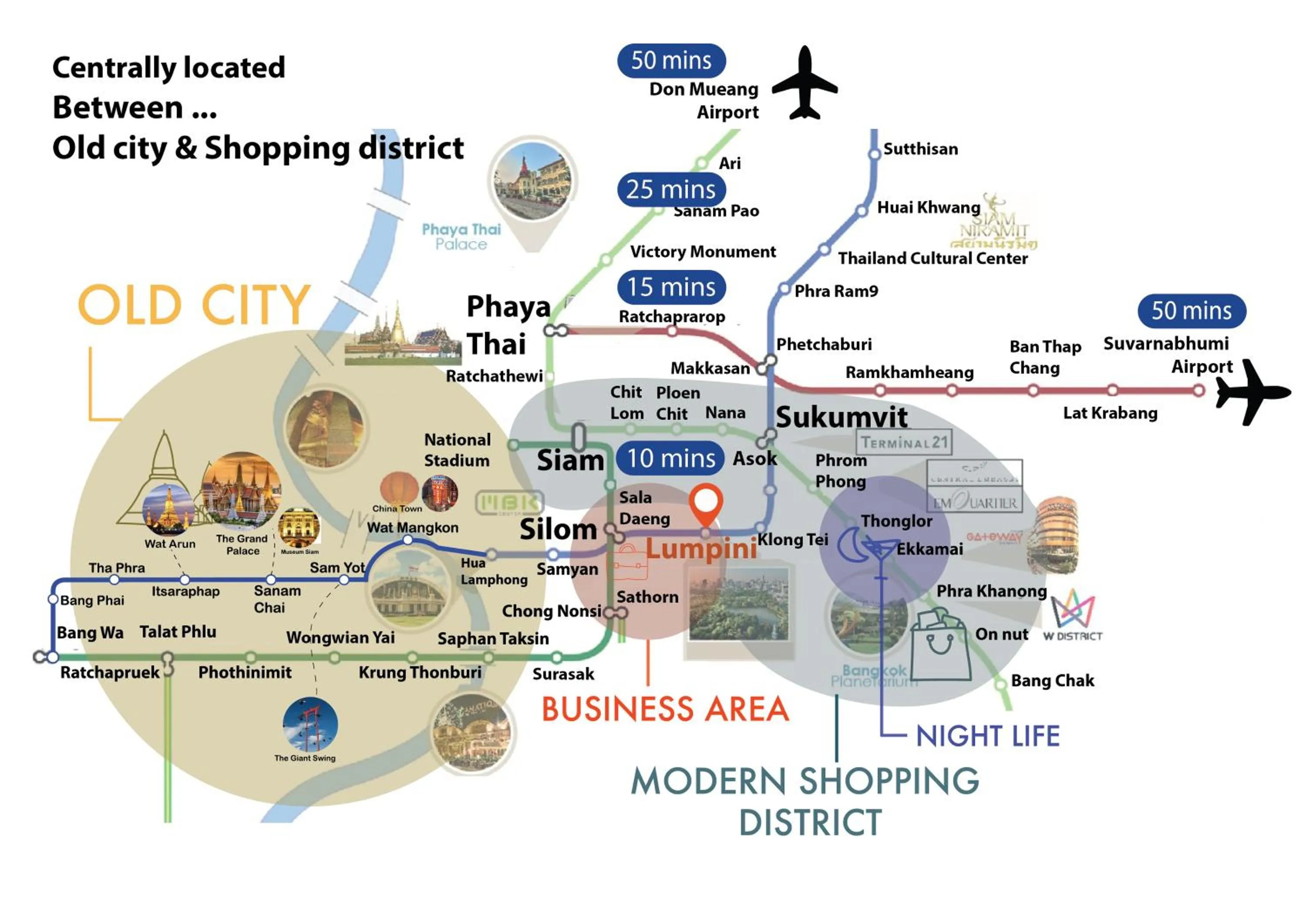Floor plan in Baan Sabai Rama IV Apartment