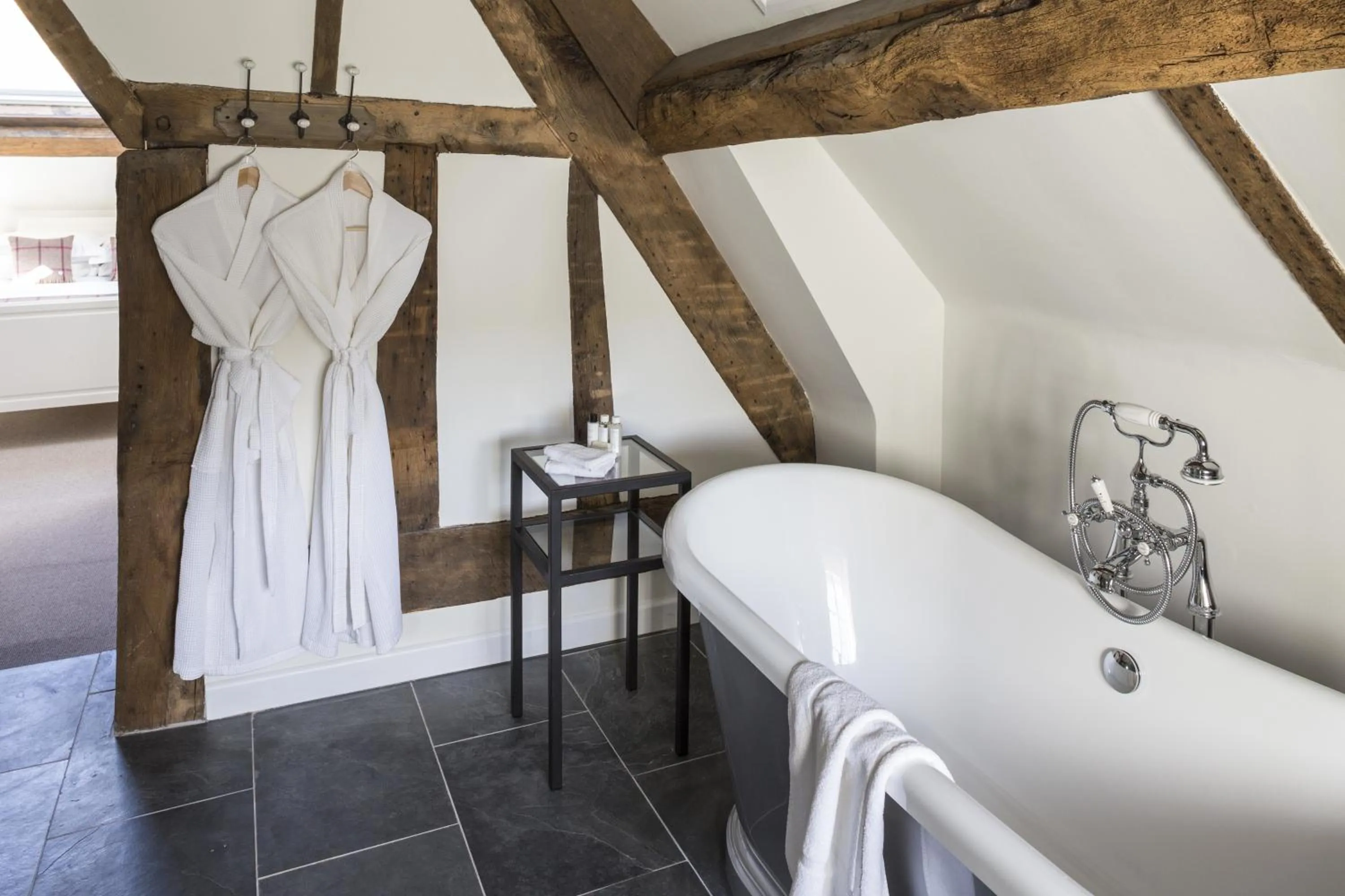 Bathroom in Tudor Farmhouse Hotel
