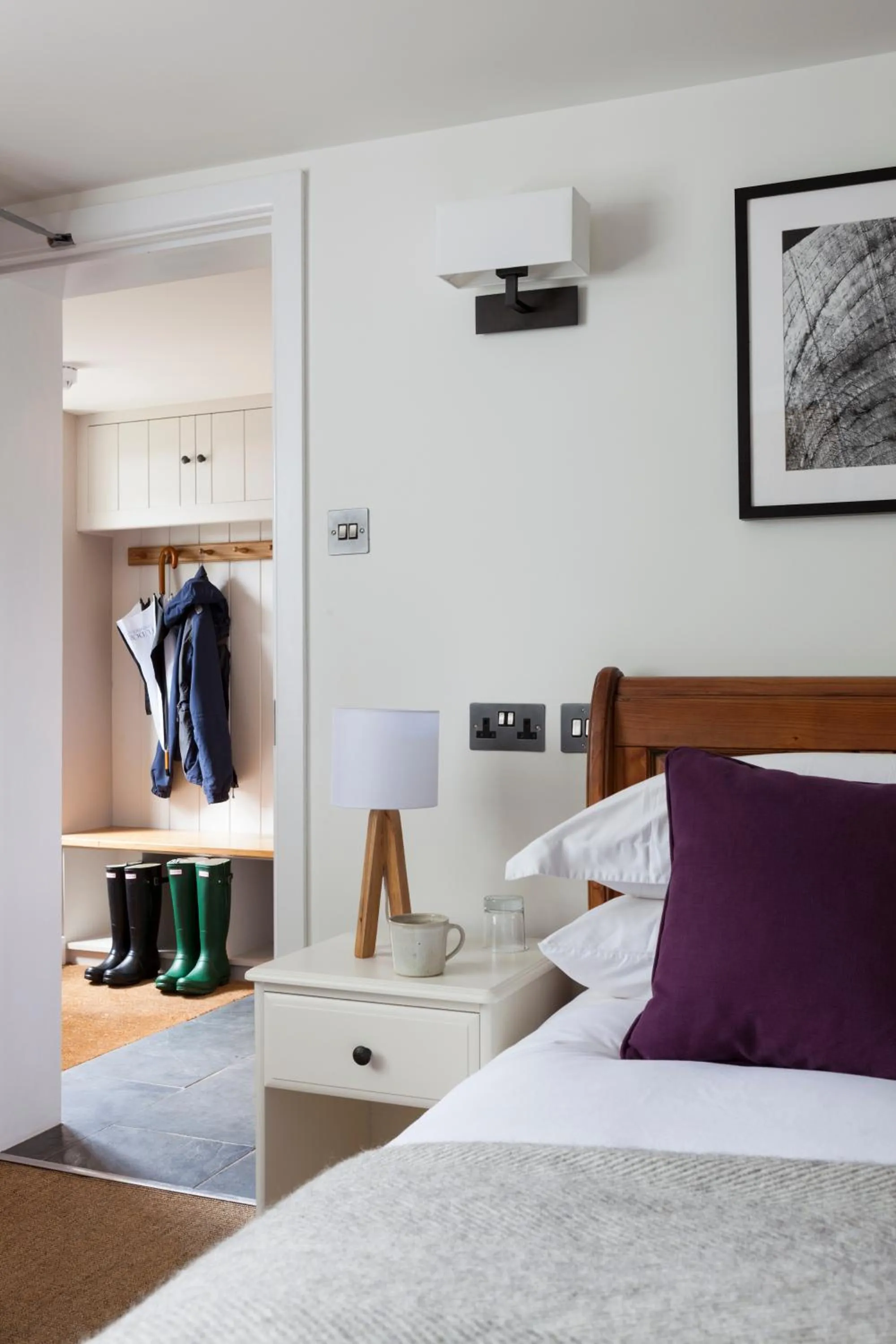 Decorative detail, Bed in Tudor Farmhouse Hotel