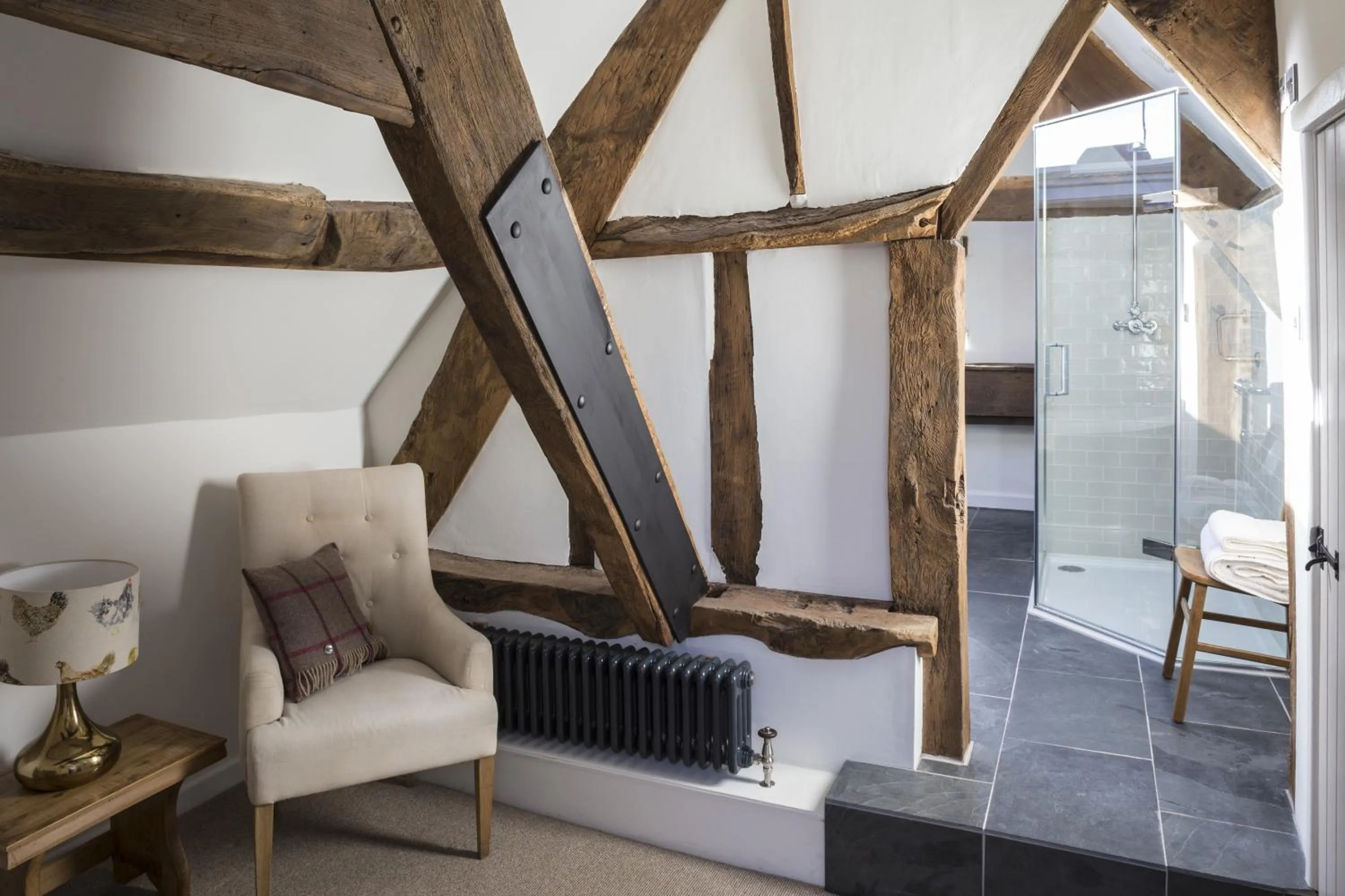 Seating area in Tudor Farmhouse Hotel