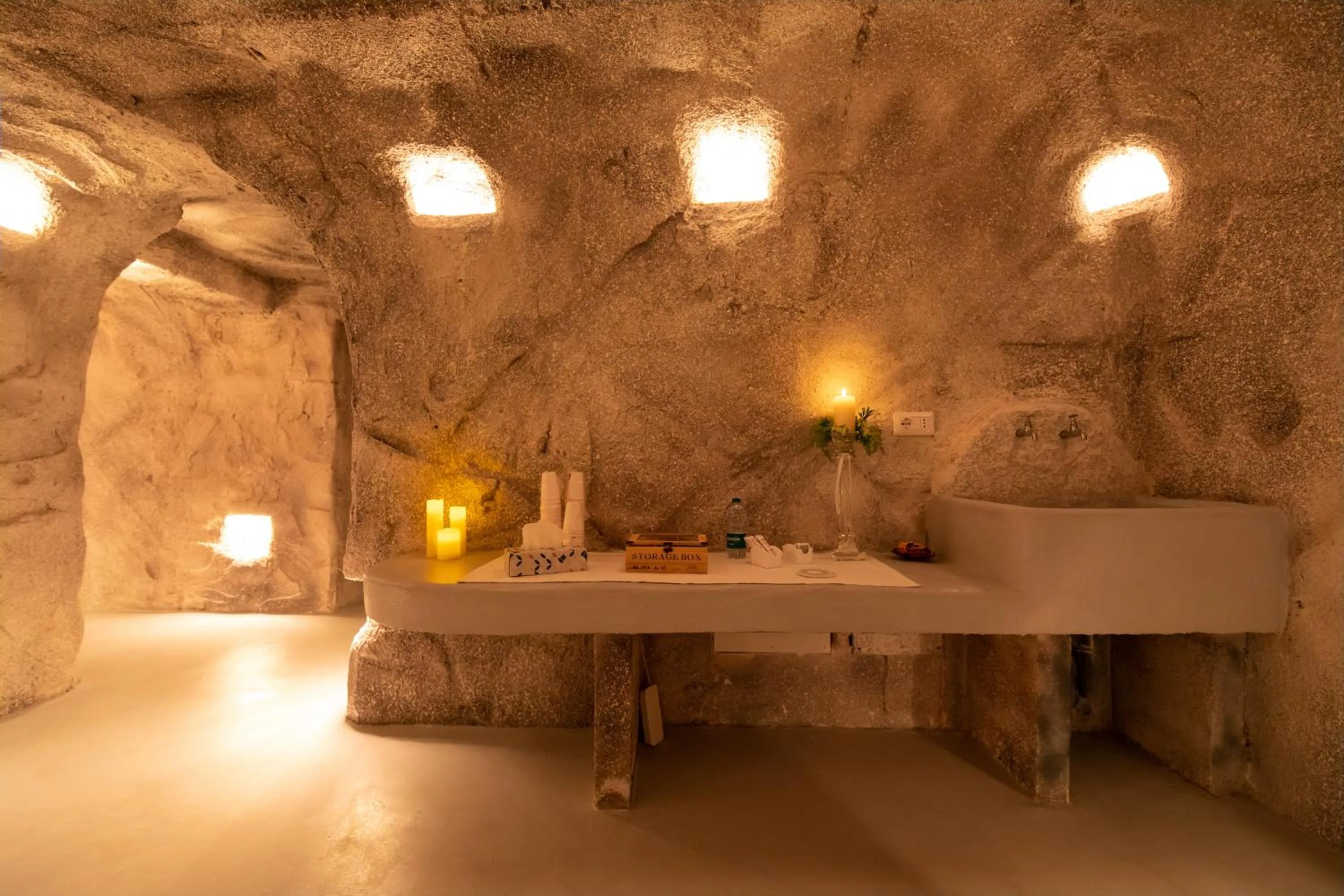 Spa and wellness centre/facilities in Bianco Riccio Suite Hotel