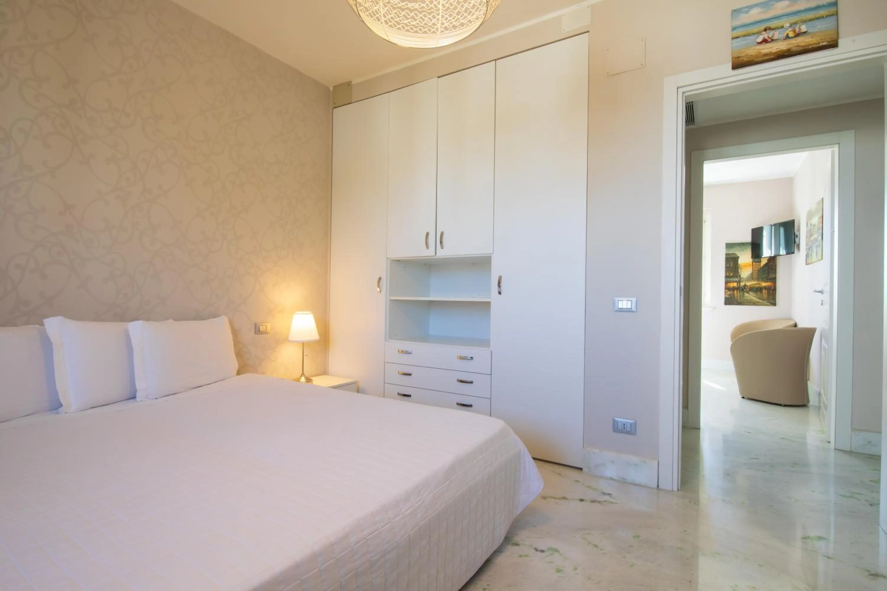 Bedroom, Bed in Bianco Riccio Suite Hotel