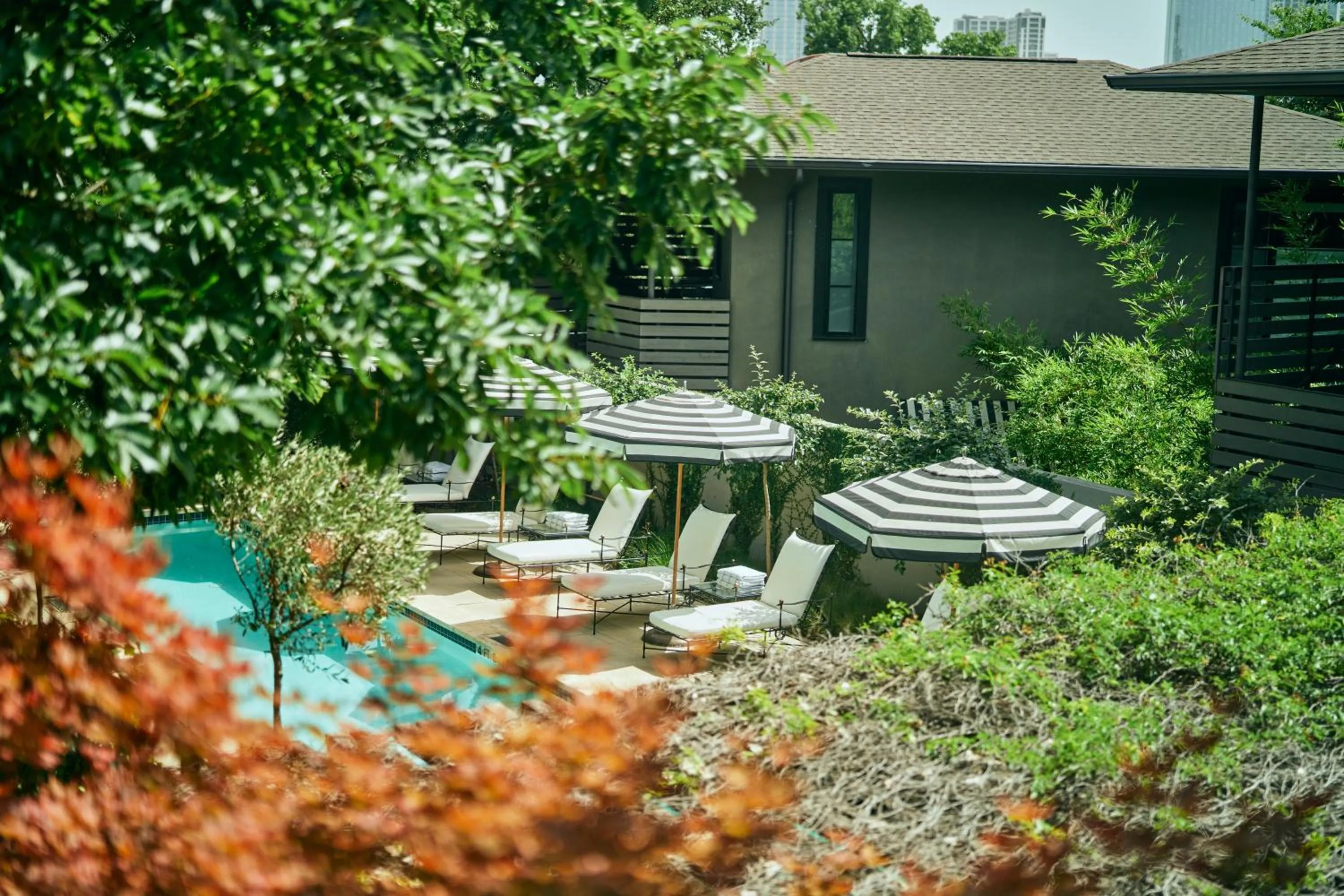Pool view in Hotel Saint Cecilia