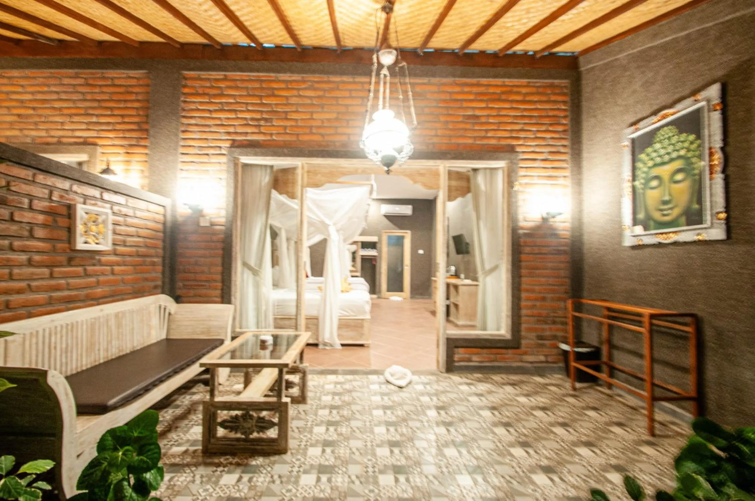 Seating area in Kubuku Eco Dive Lodge and Yoga