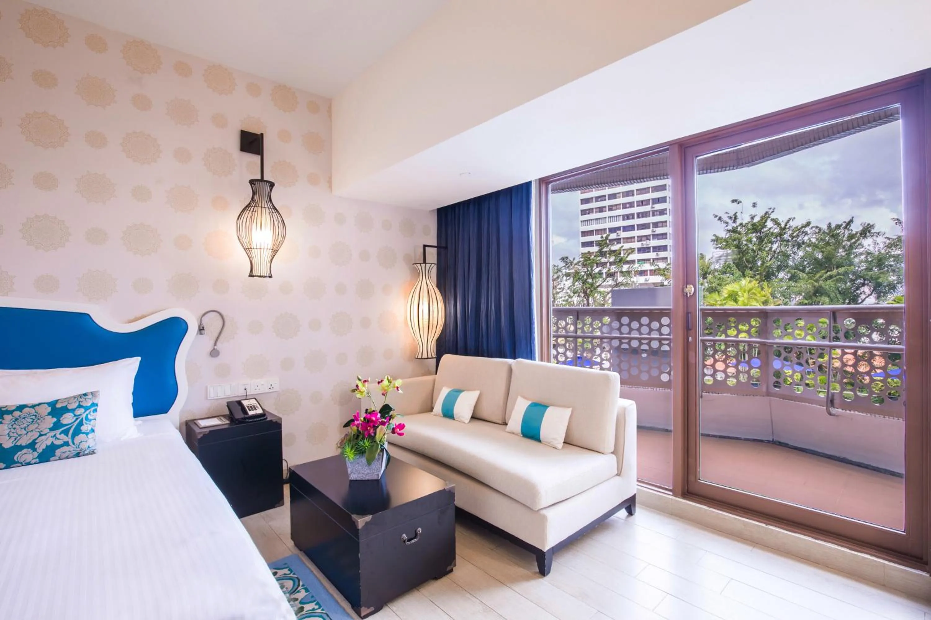 View (from property/room), Bed in Village Hotel Katong by Far East Hospitality