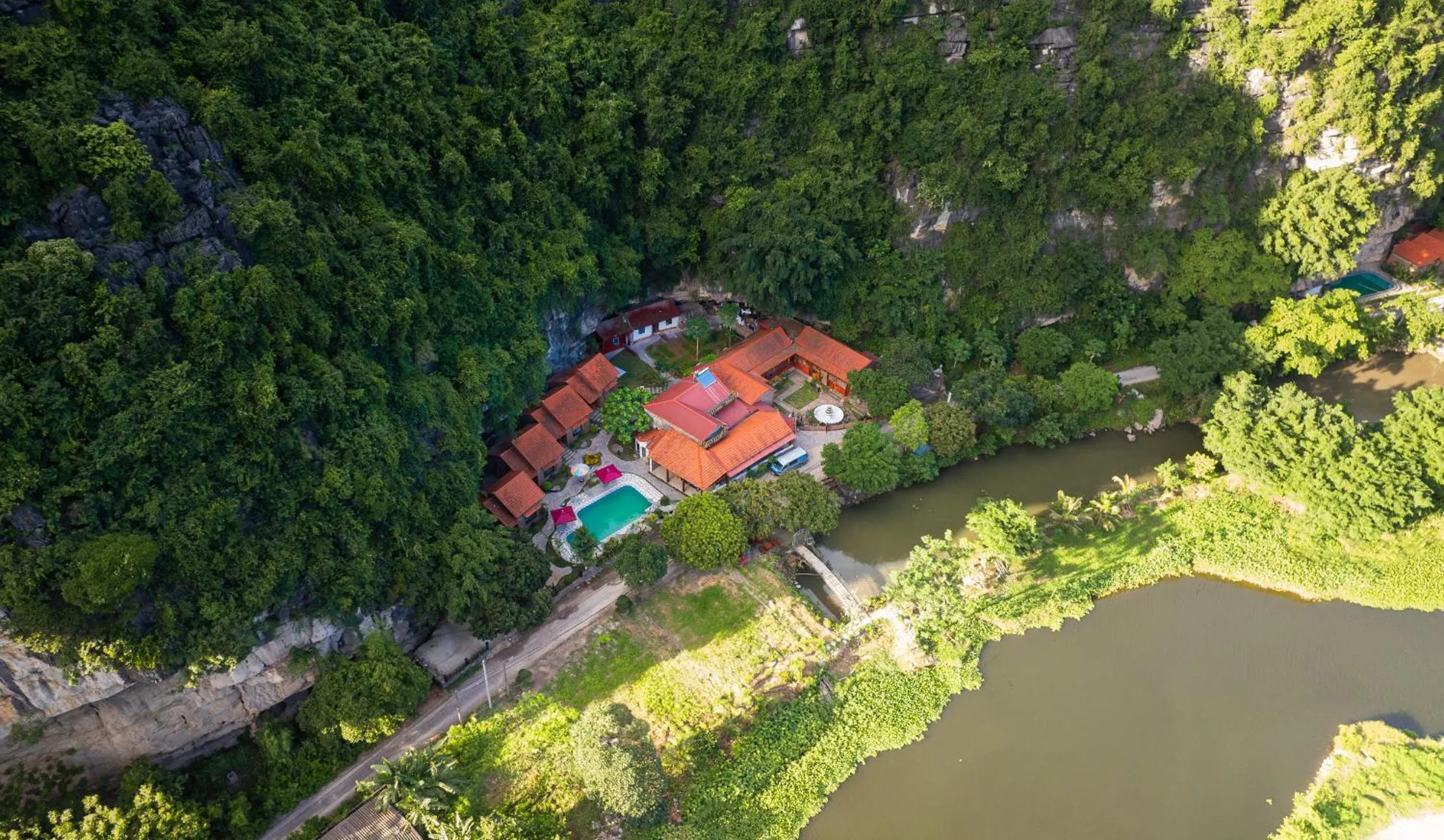 Bird's eye view in Trang An Spring Garden Homestay