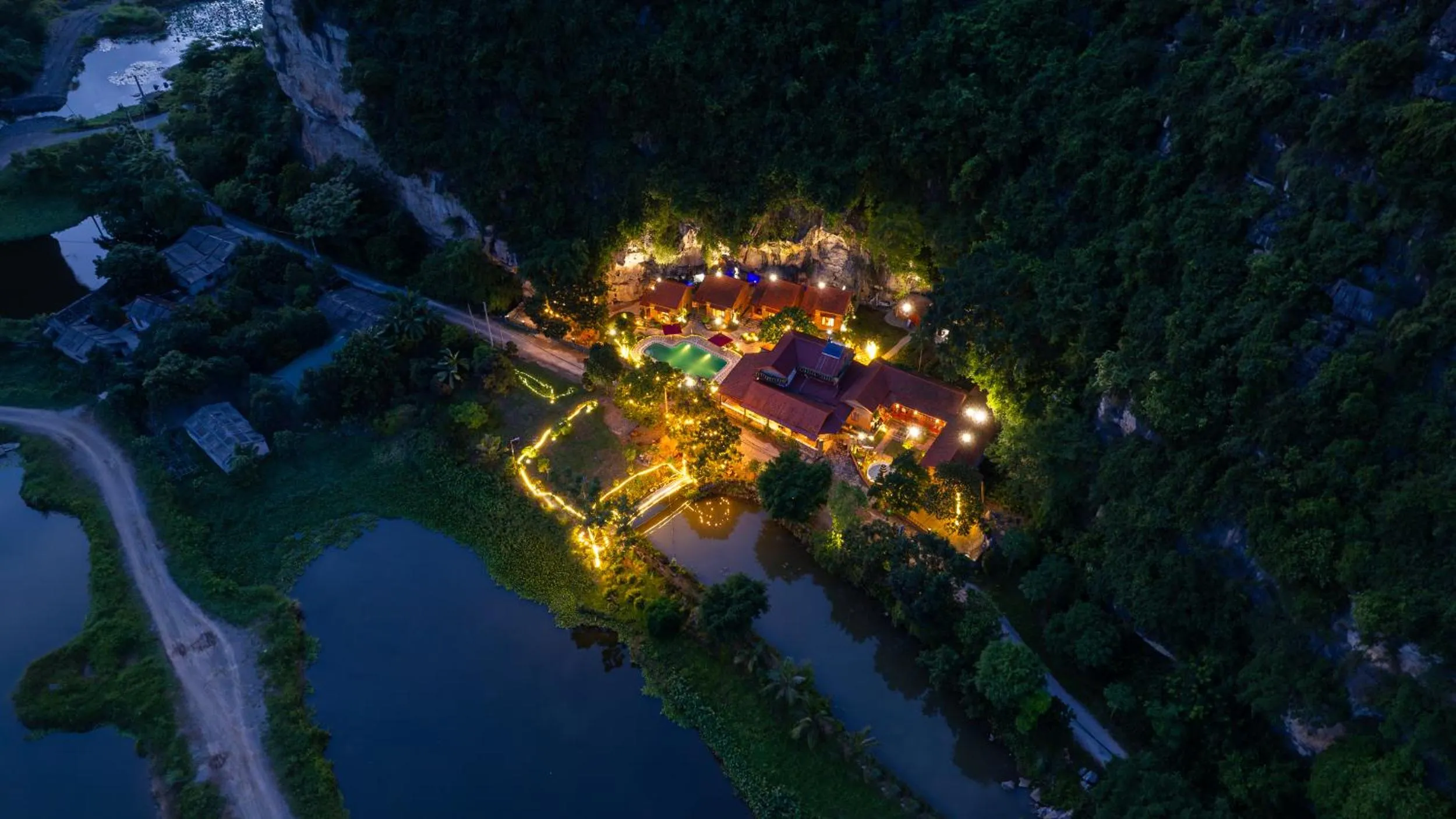 Bird's eye view in Trang An Spring Garden Homestay