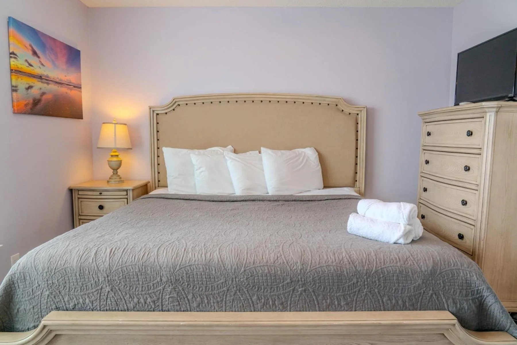 Bed in Sea Pond Villa Unit 3