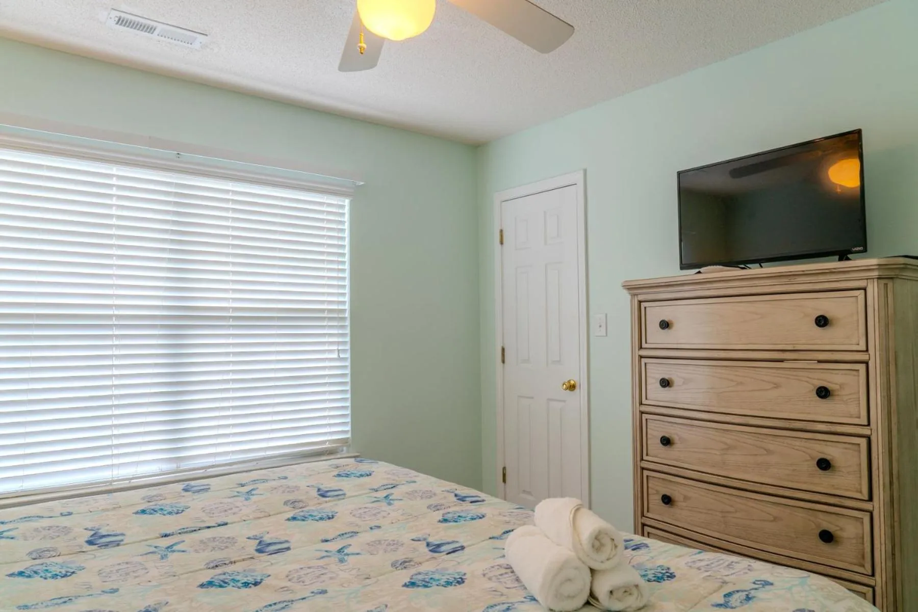 Bed in Sea Pond Villa Unit 3