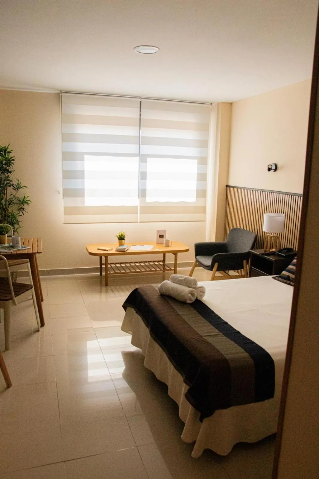 Bed in Hotel Escuela San Cristobal