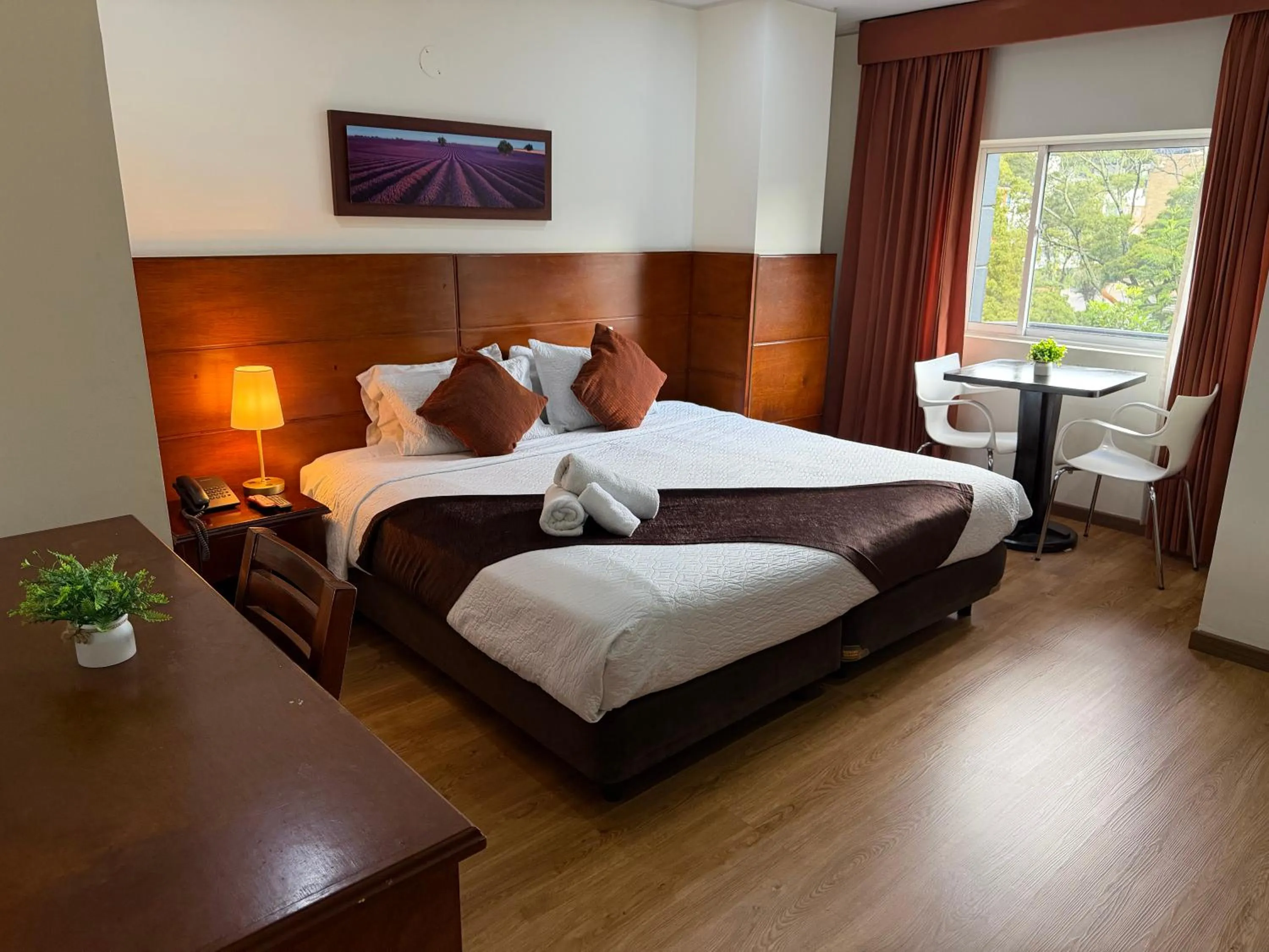 Bed in Blu Inn Hotel