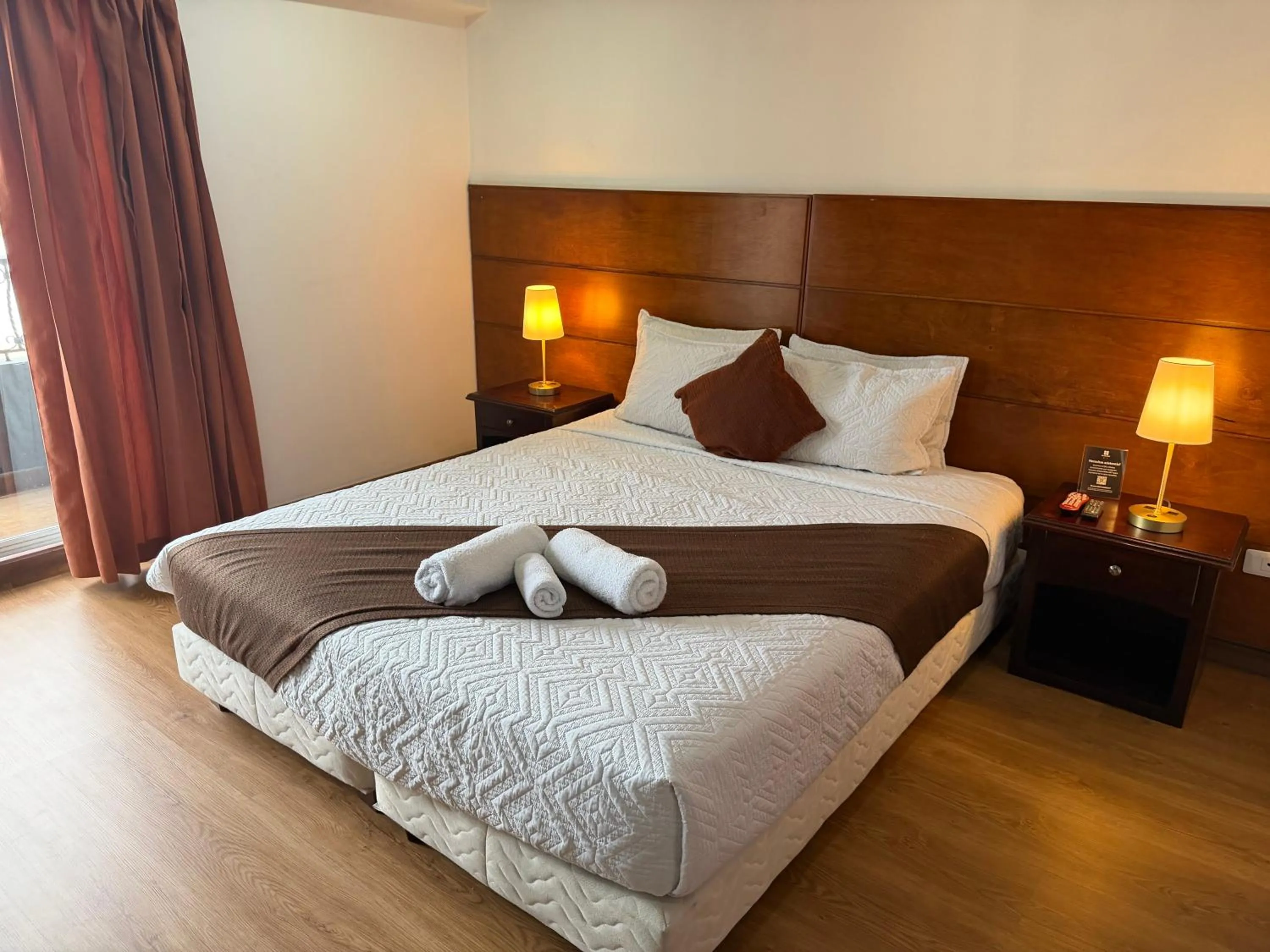 Bed in Blu Inn Hotel