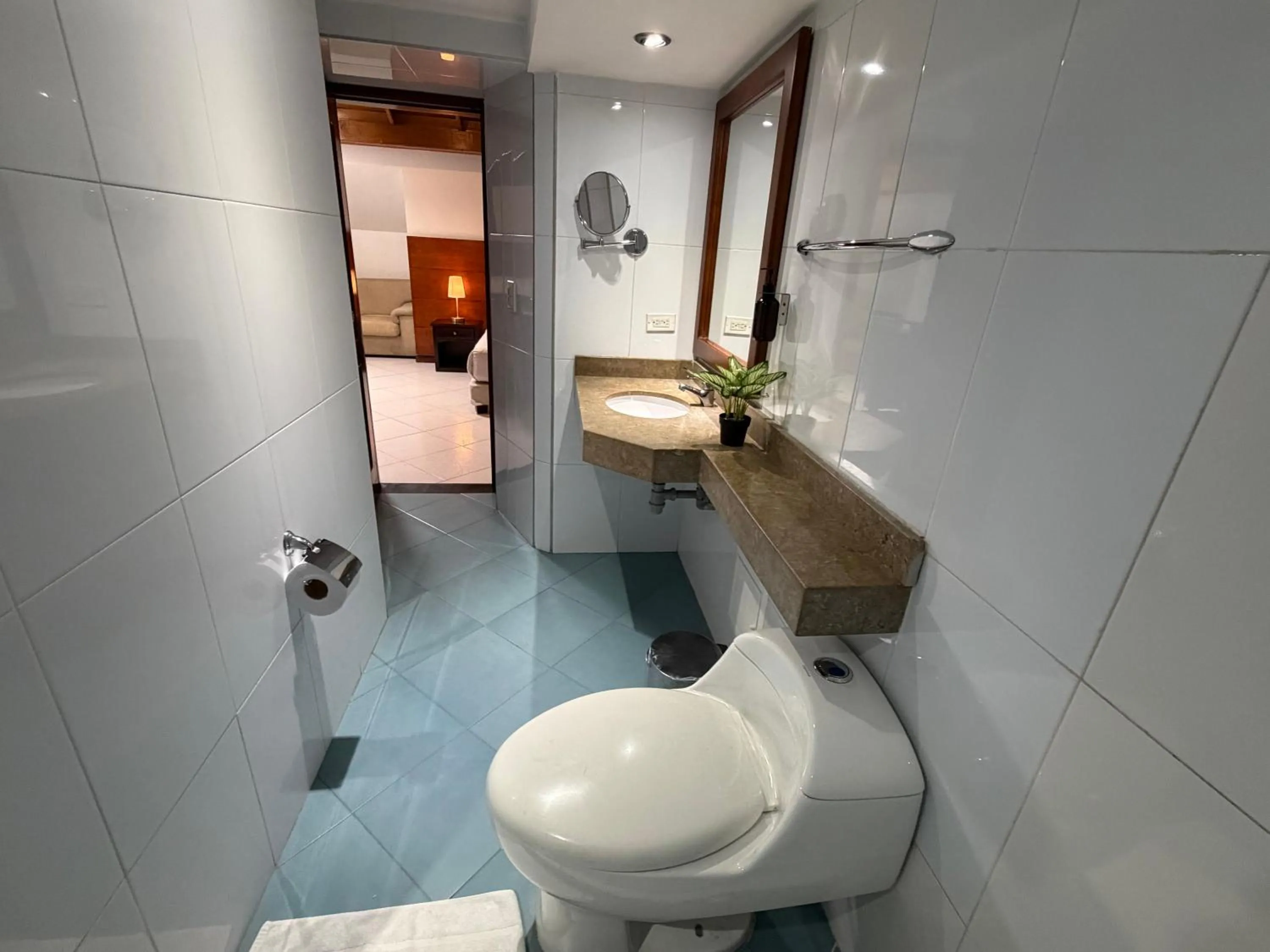 Bathroom in Blu Inn Hotel