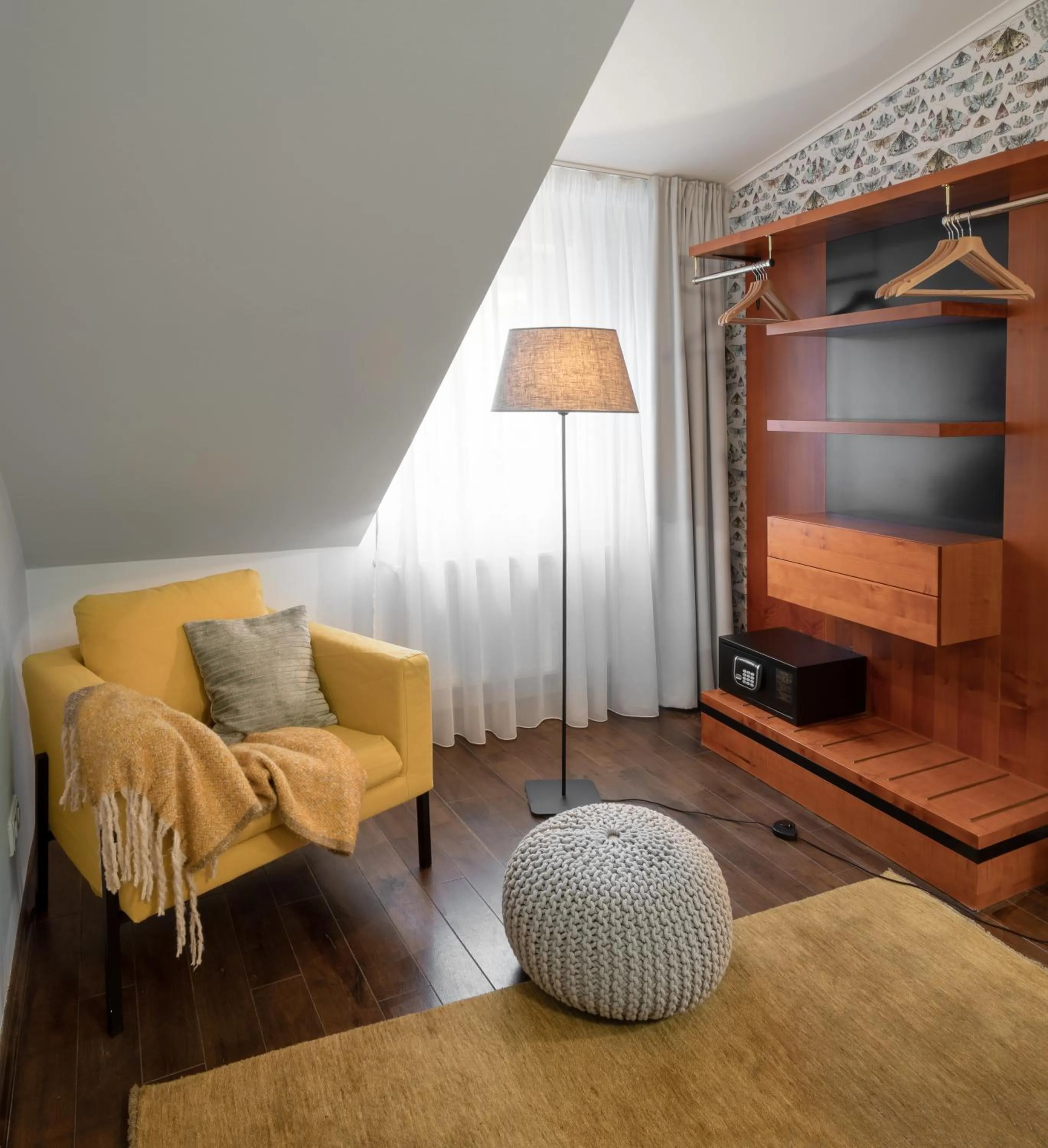 wardrobe, Bed in 4 Elements Apartments