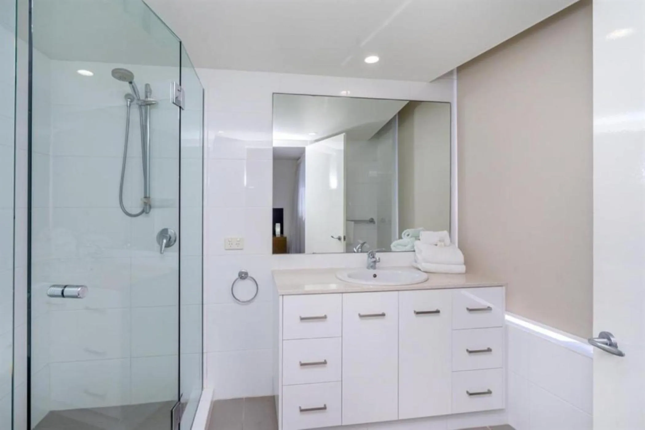 Shower in One The Esplanade Apartments on Surfers Paradise