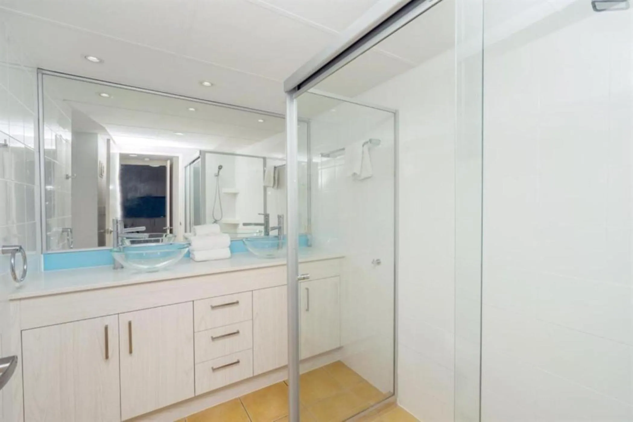 Shower in One The Esplanade Apartments on Surfers Paradise