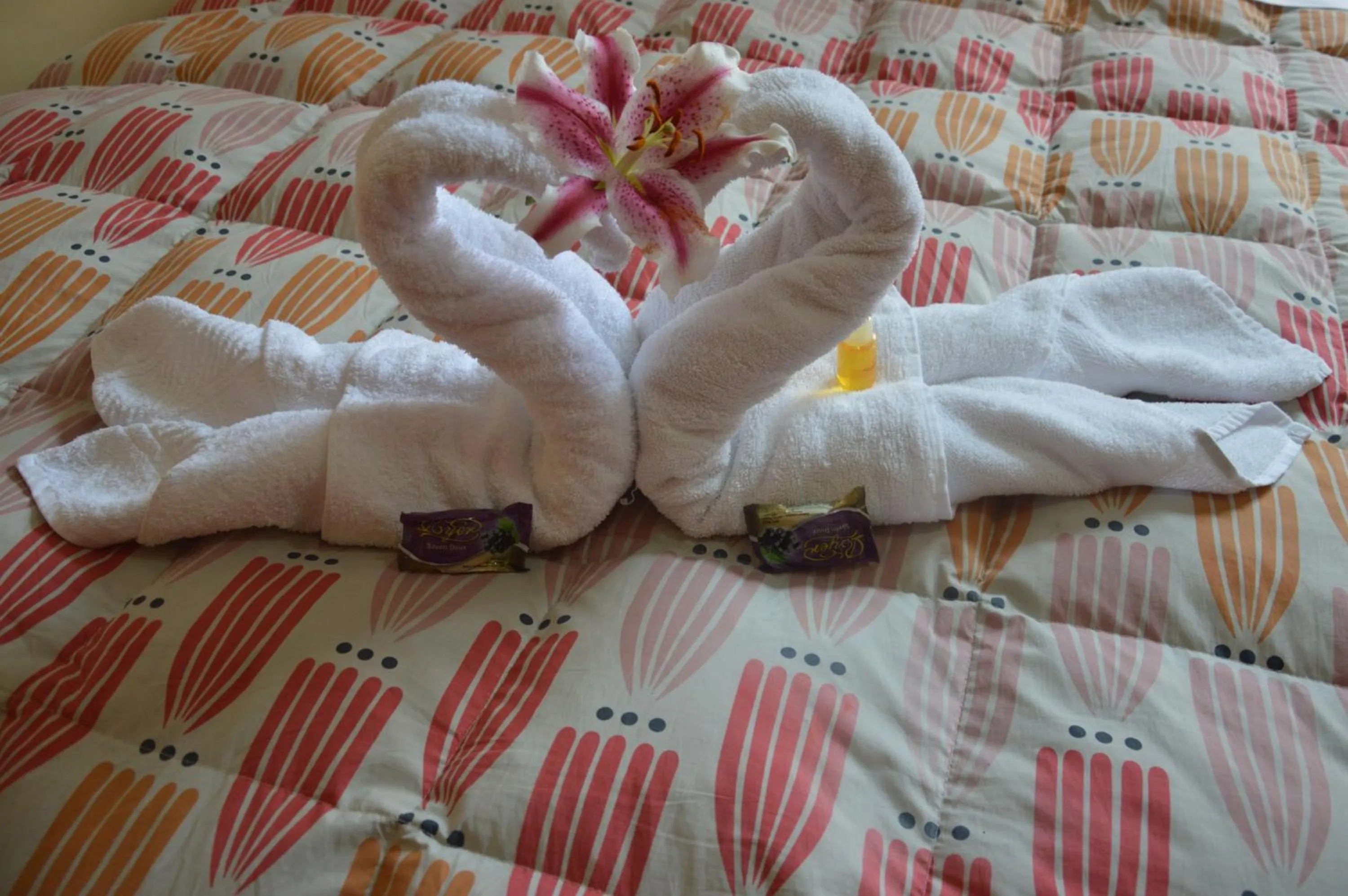 Decorative detail, Bed in Hostal Wasichay