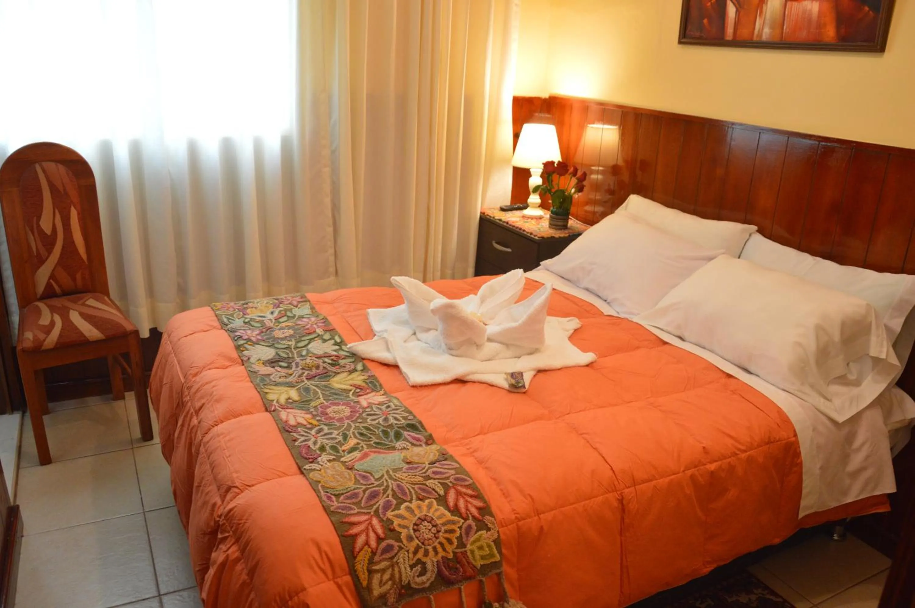 Bed in Hostal Wasichay