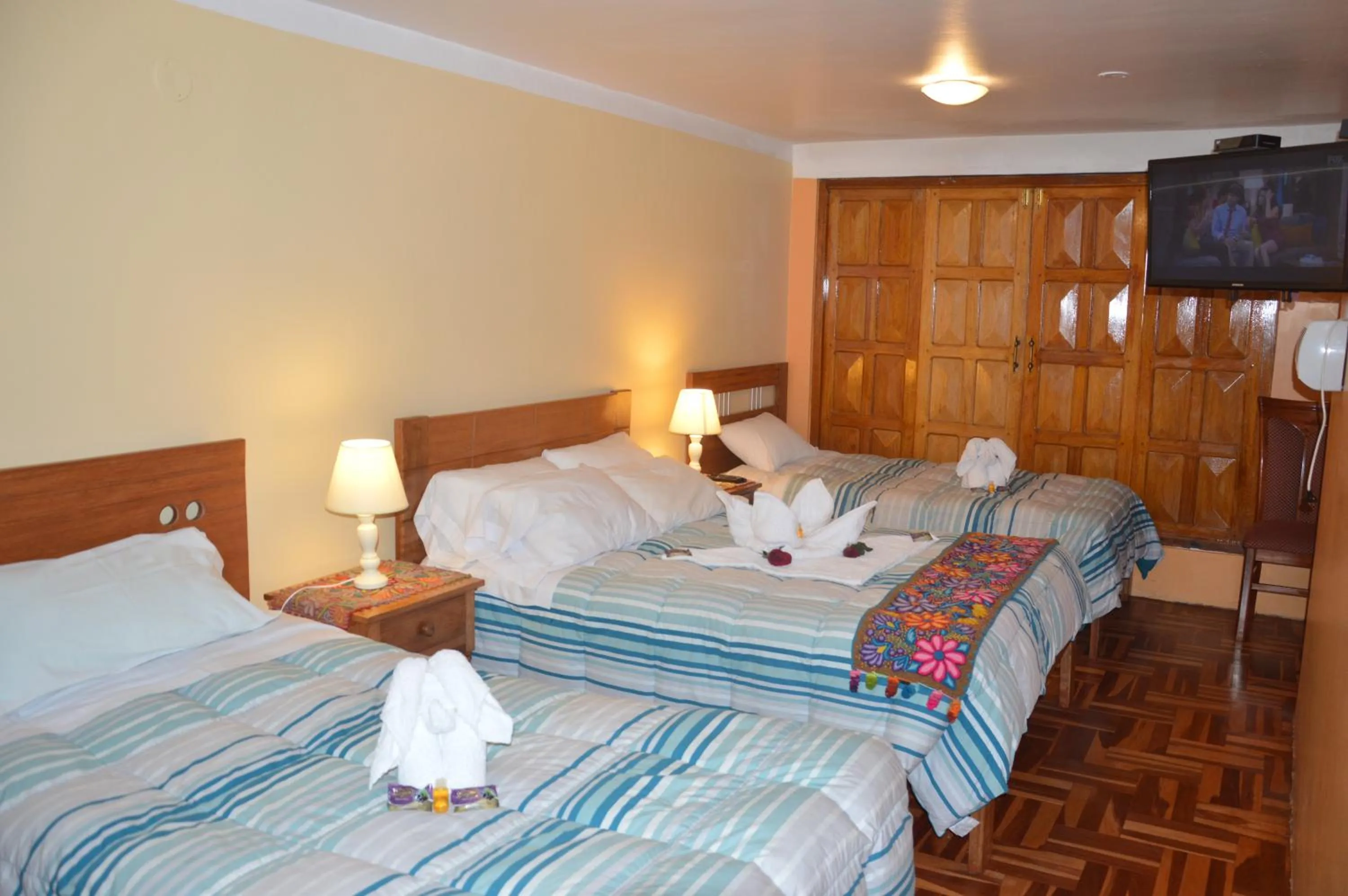 Bed in Hostal Wasichay