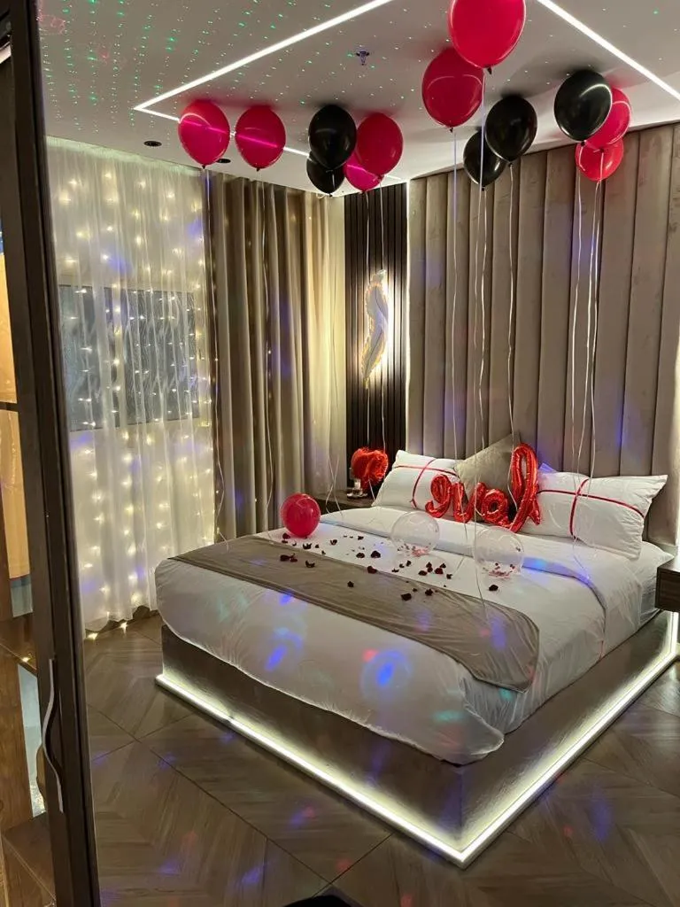 Bed in Nourth House ApartHotel-شقق البيت الشمالي للشقق المفروشة