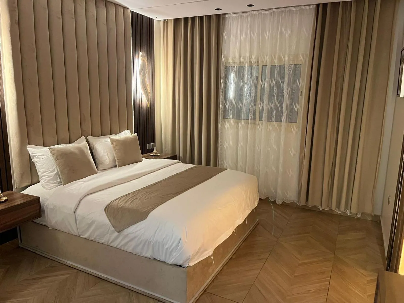 Bed in Nourth House ApartHotel-شقق البيت الشمالي للشقق المفروشة