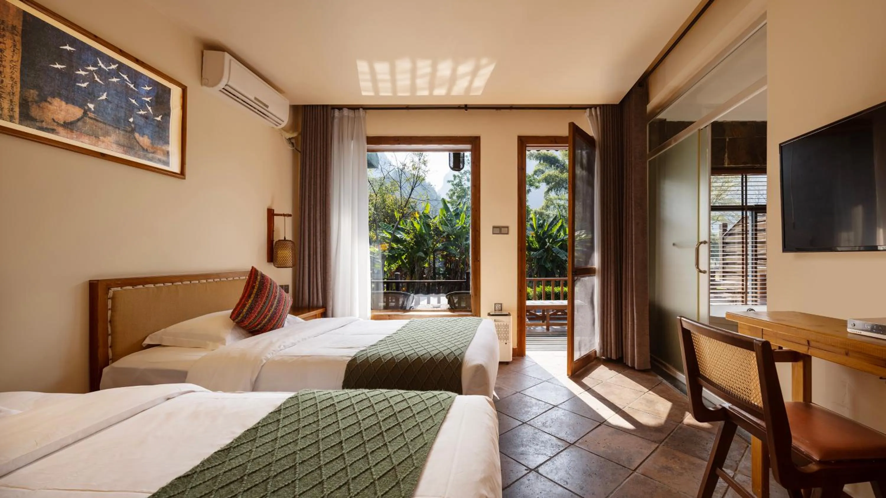 View (from property/room), Bed in Moondance Boutique Resort