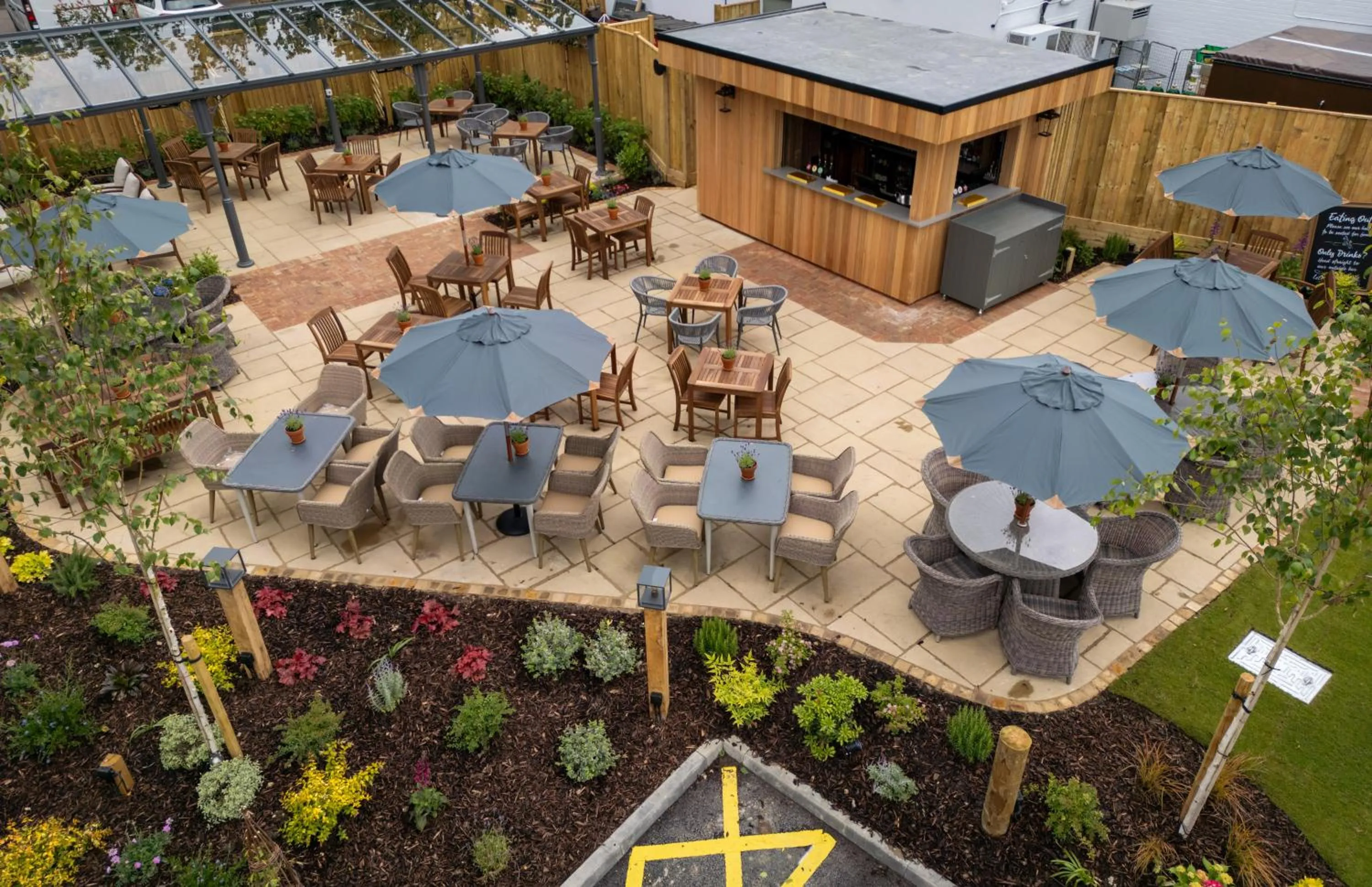 Garden in Wheatsheaf Hotel by Chef & Brewer Collection