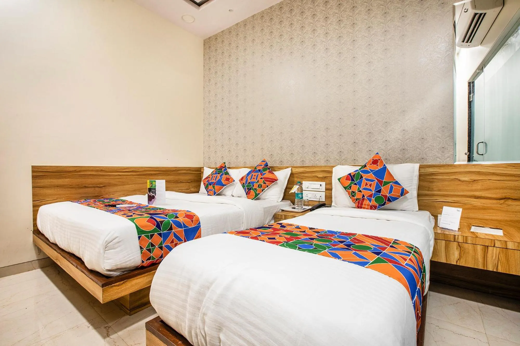 Bed in FabHotel Marol Metro