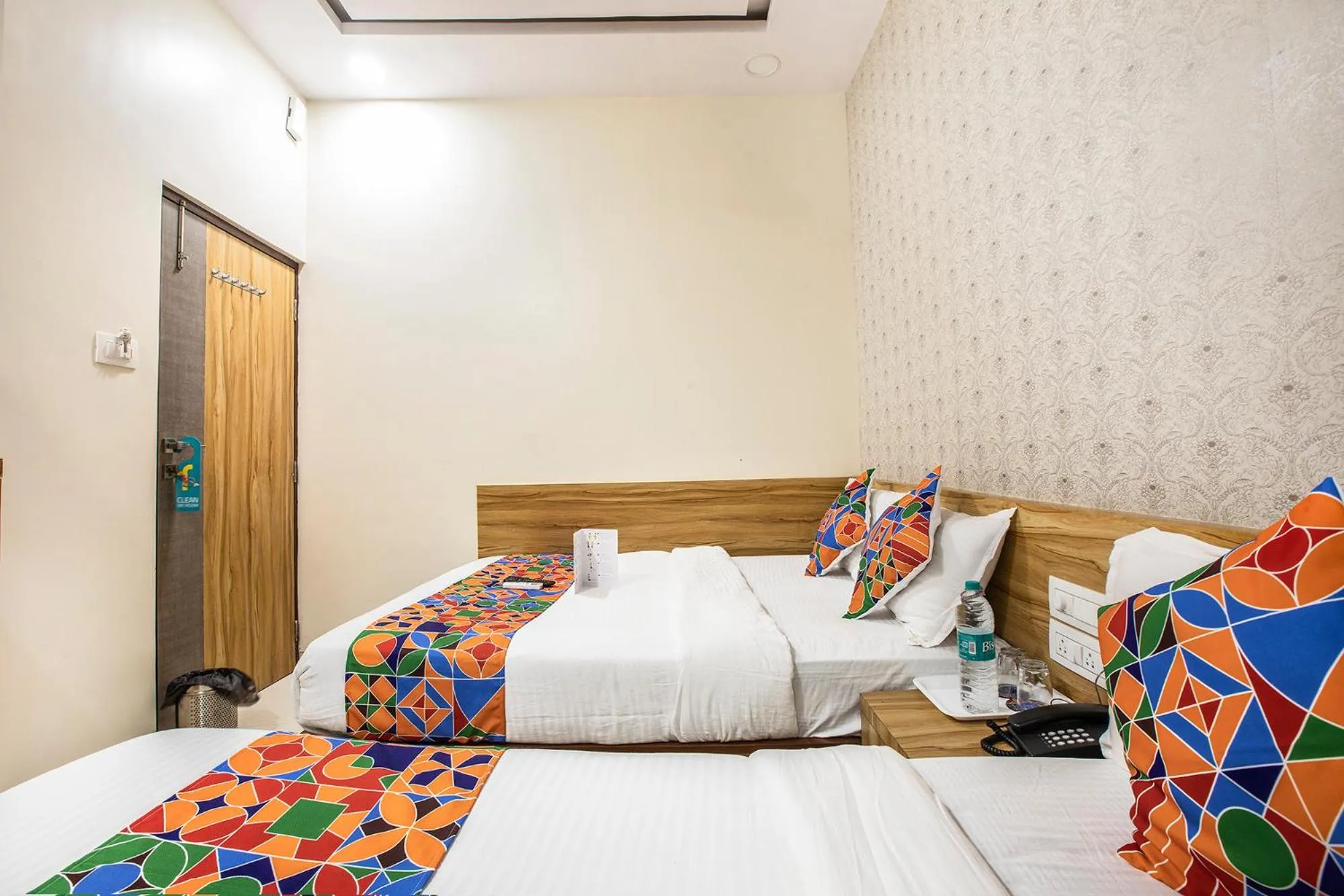 Bed in FabHotel Marol Metro