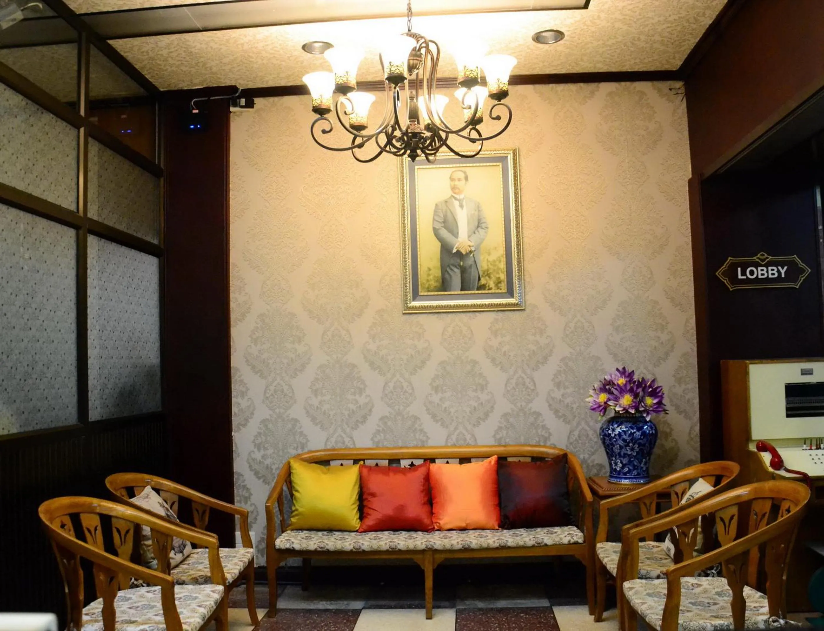 Decorative detail in At Bangkok Hotel